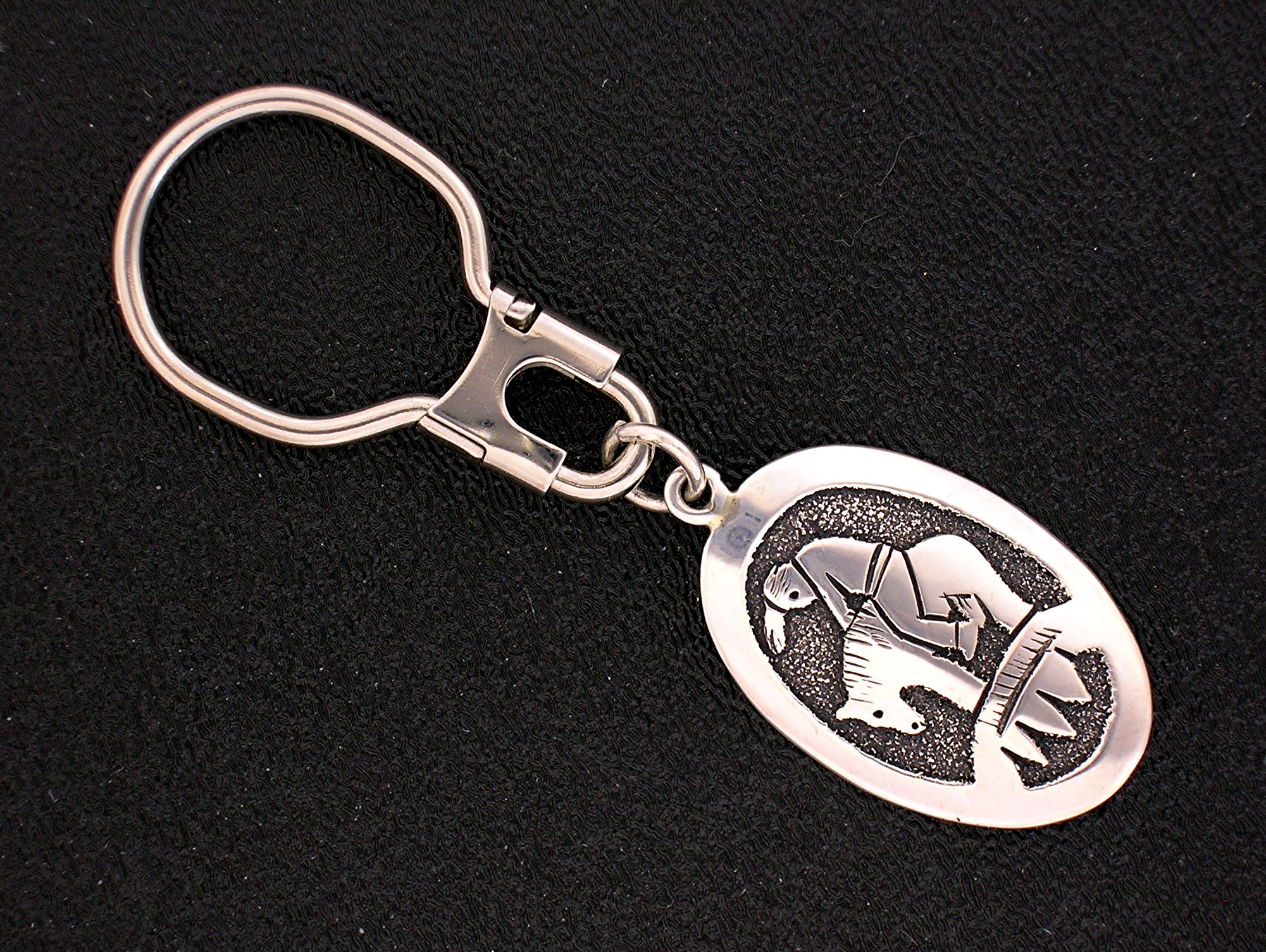 Navajo Tommy Singer Snr. Sterling Silver Key Fob