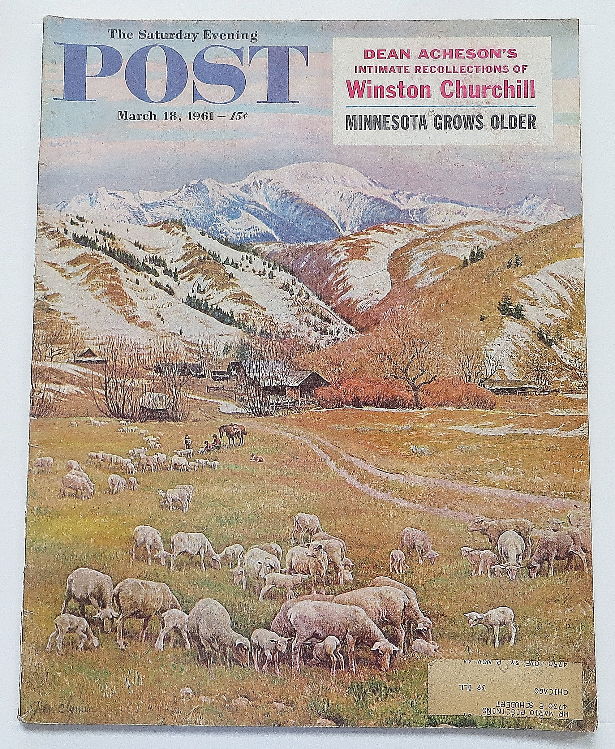 Saturday Evening Post March 18, 1961 Winston Churchill