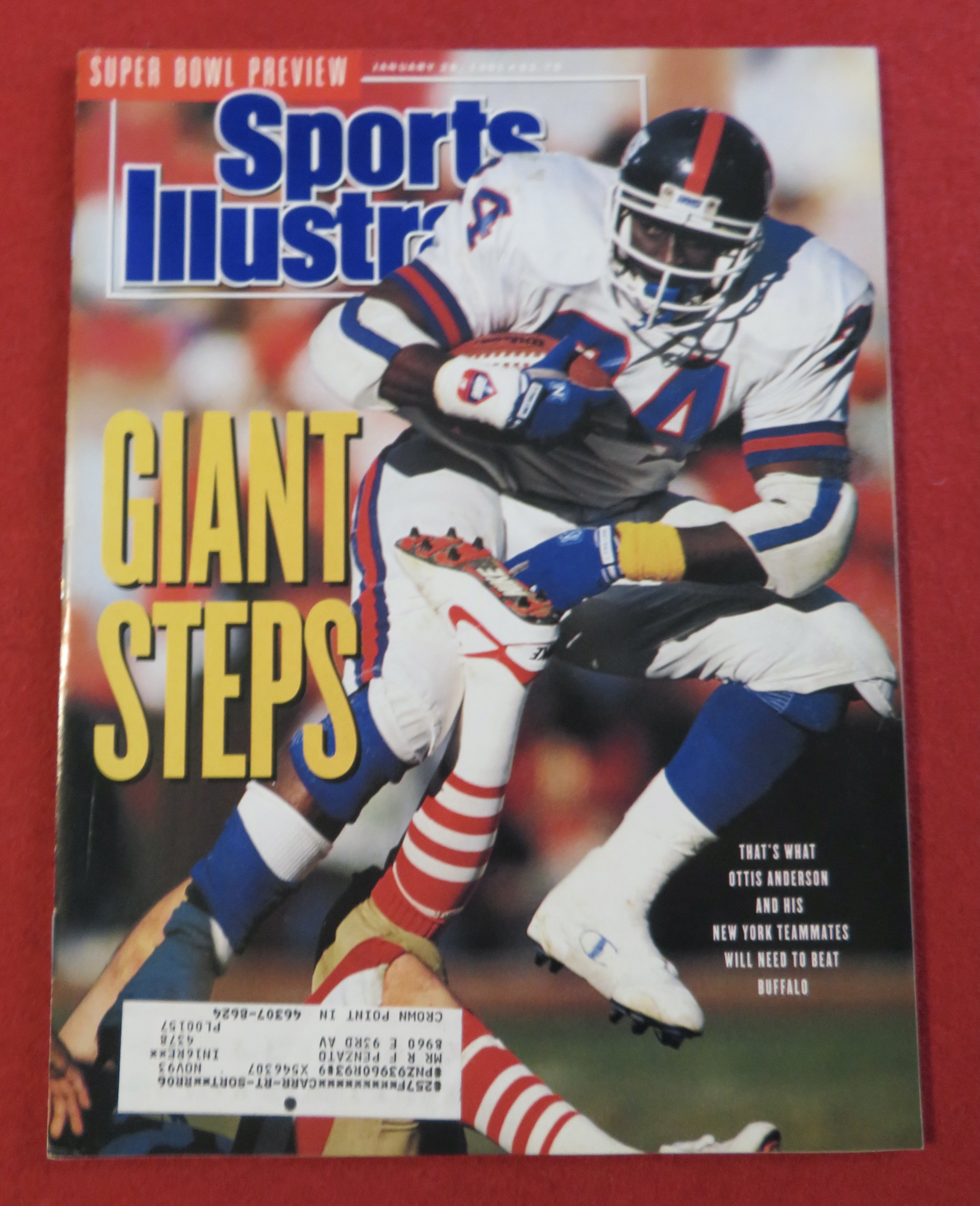 Sports Illustrated Magazine January 28, 1991 O Anderson