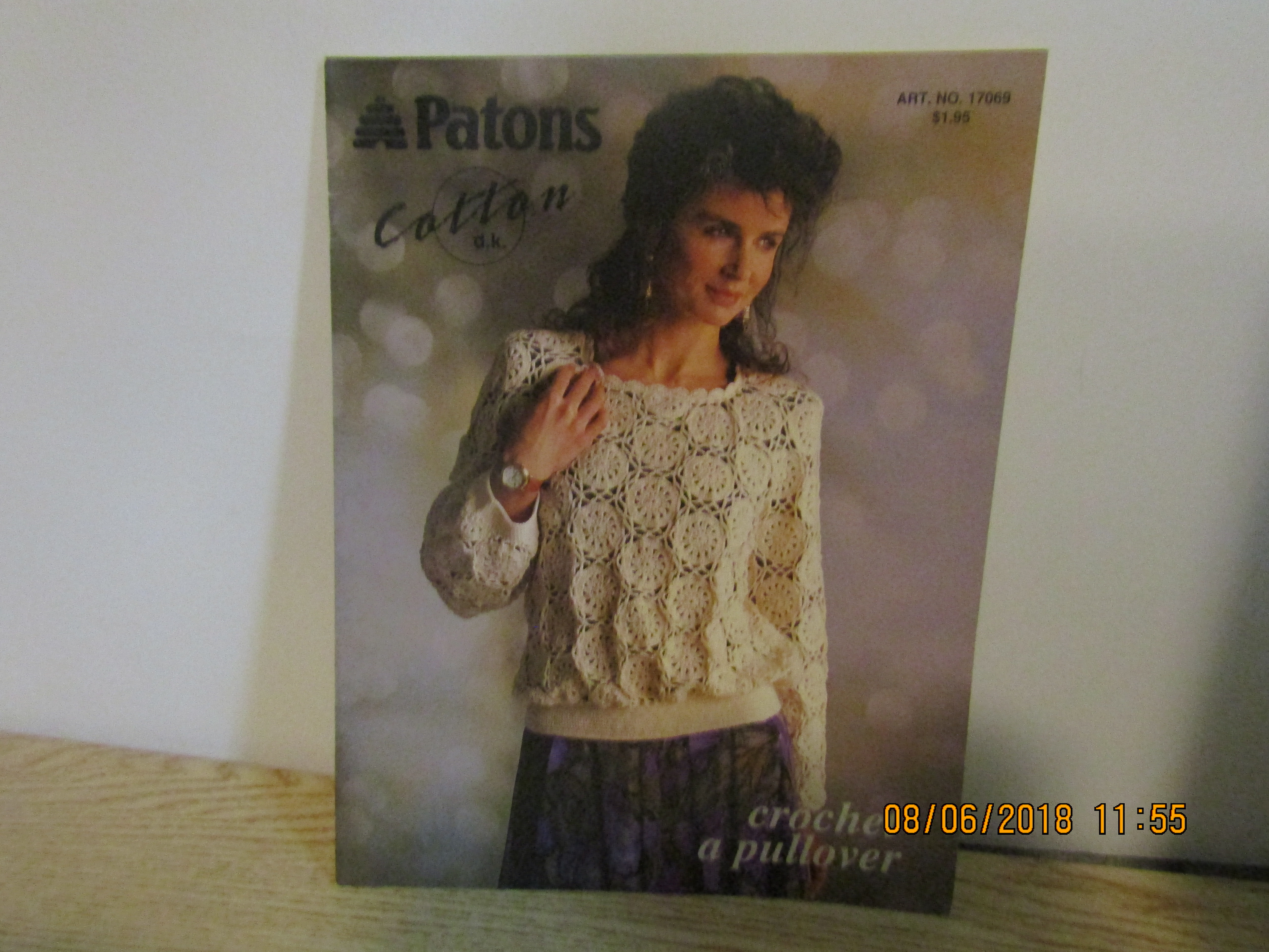 Patons Women's Tops Cotton Crochet A Pullover   #17069