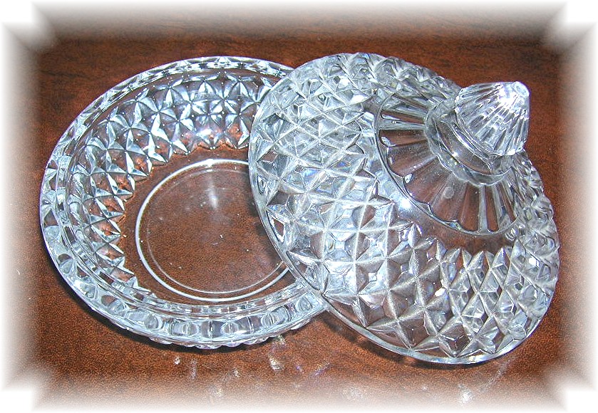Pressed Glass Candy Dish