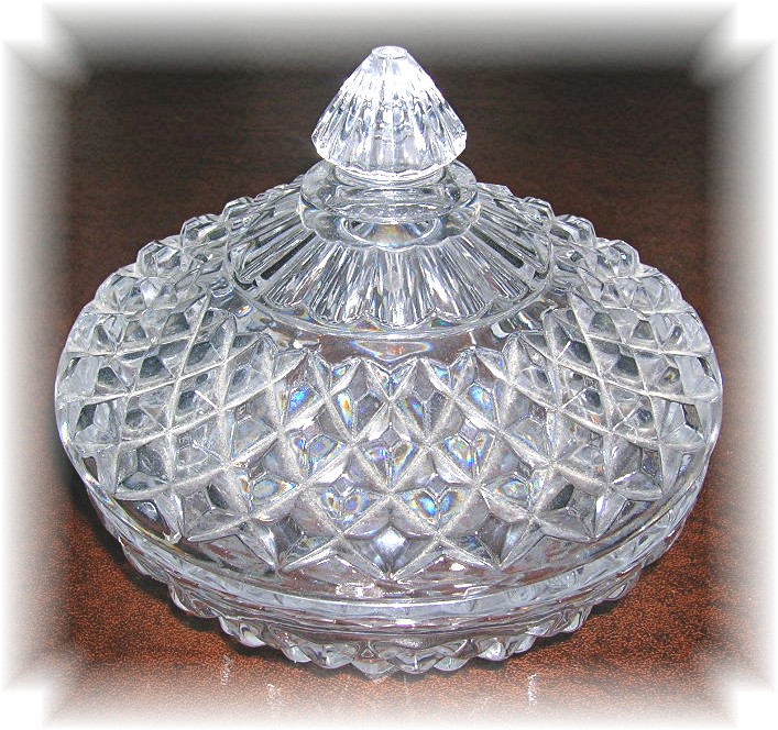 Pressed Glass Candy Dish