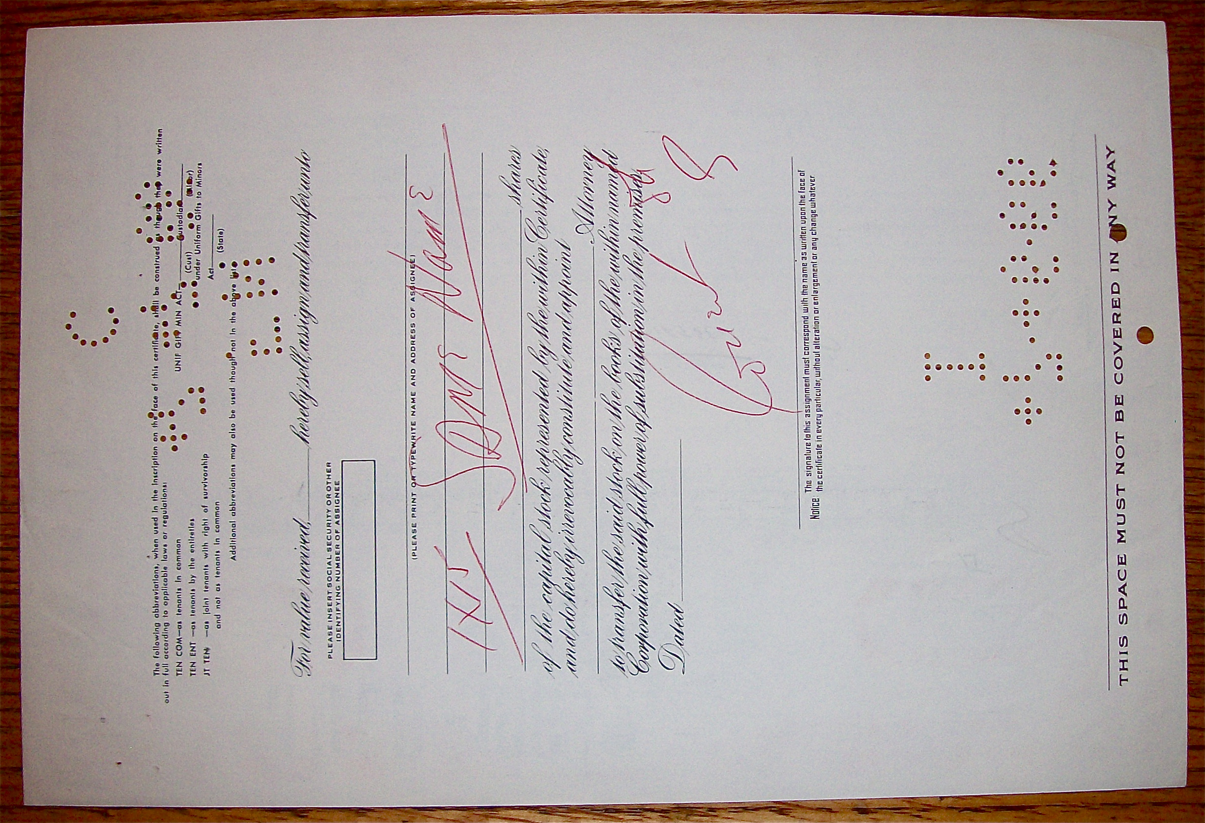 1966 White Stores Stock Certificate