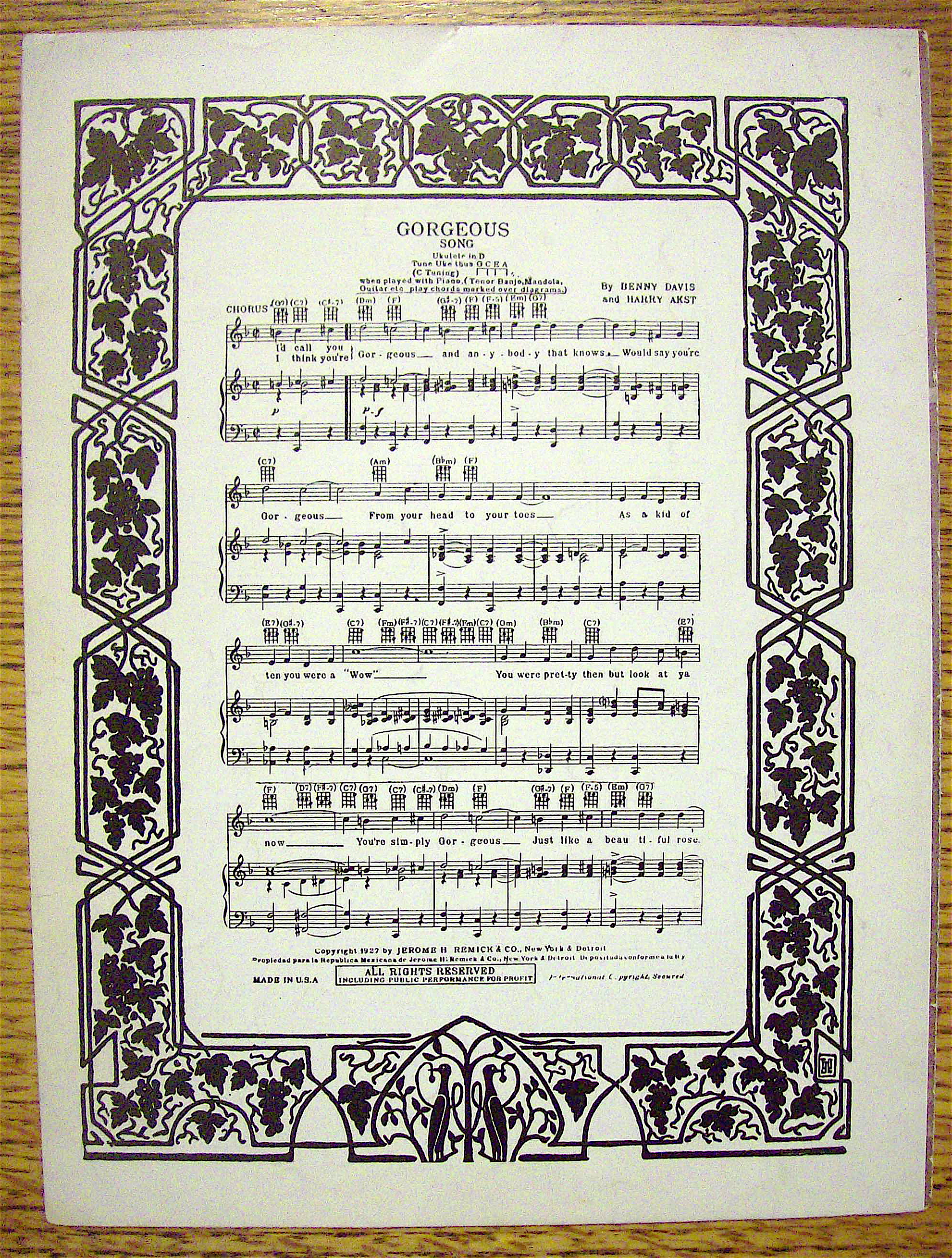 1927 Give Me A Night In June by Cliff Friend