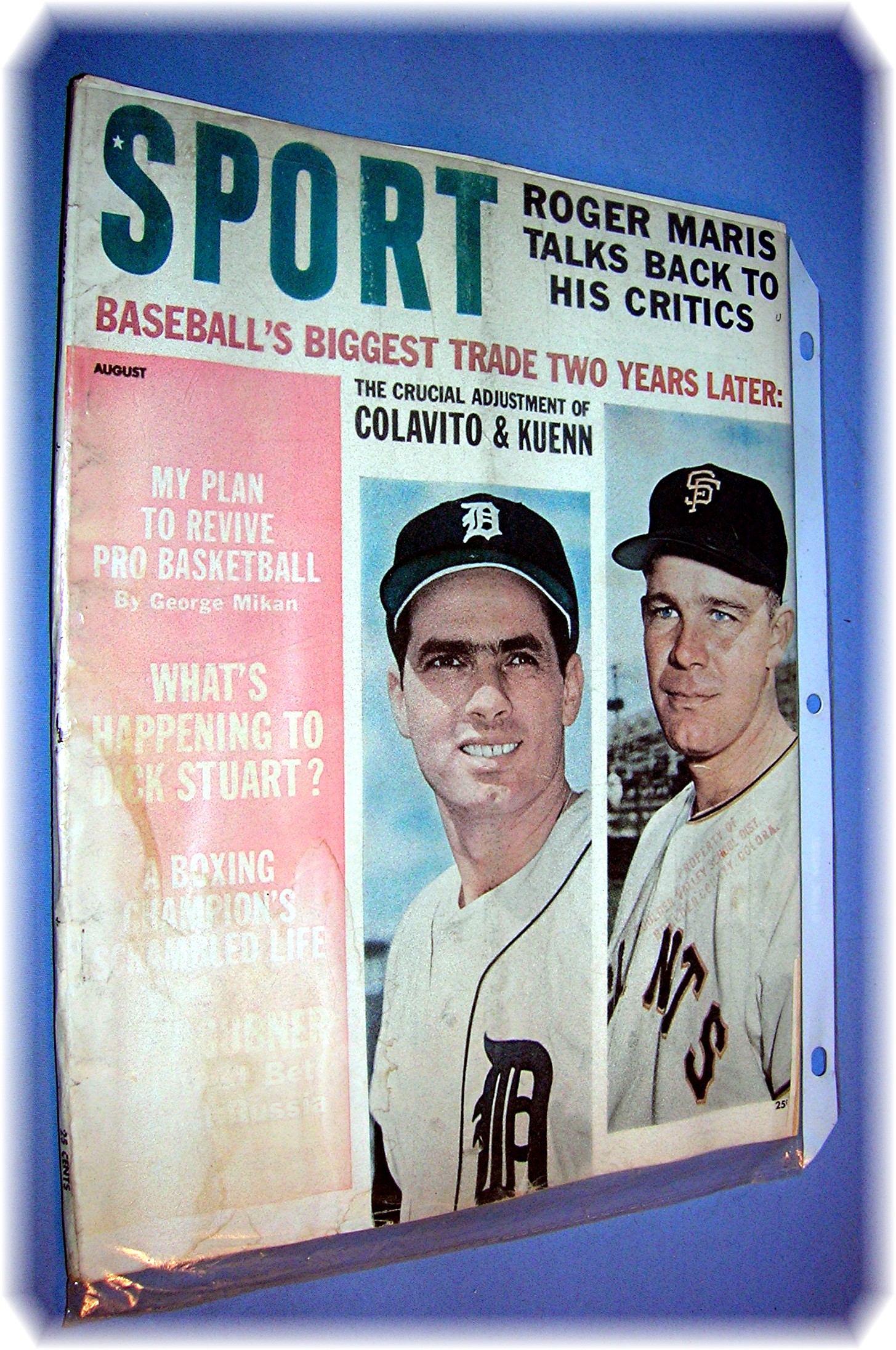 Sport Mag Roger Maris Talks Back Article.....