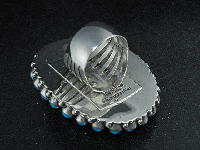 Navajo Sleeping Beauty Turquoise Sterling Silver Ring