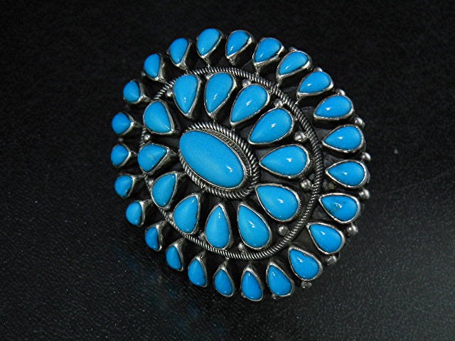 Navajo Sleeping Beauty Turquoise Sterling Silver Ring