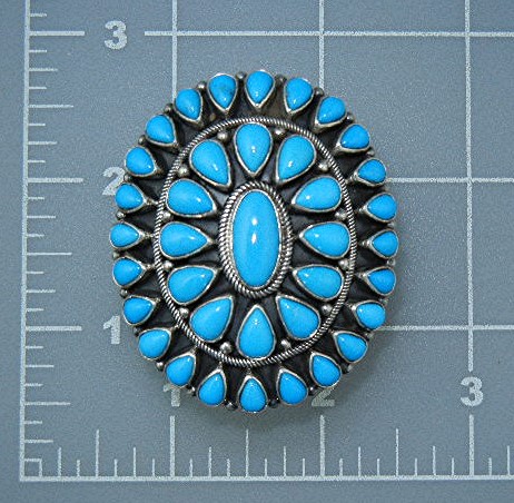 Navajo Sleeping Beauty Turquoise Sterling Silver Ring