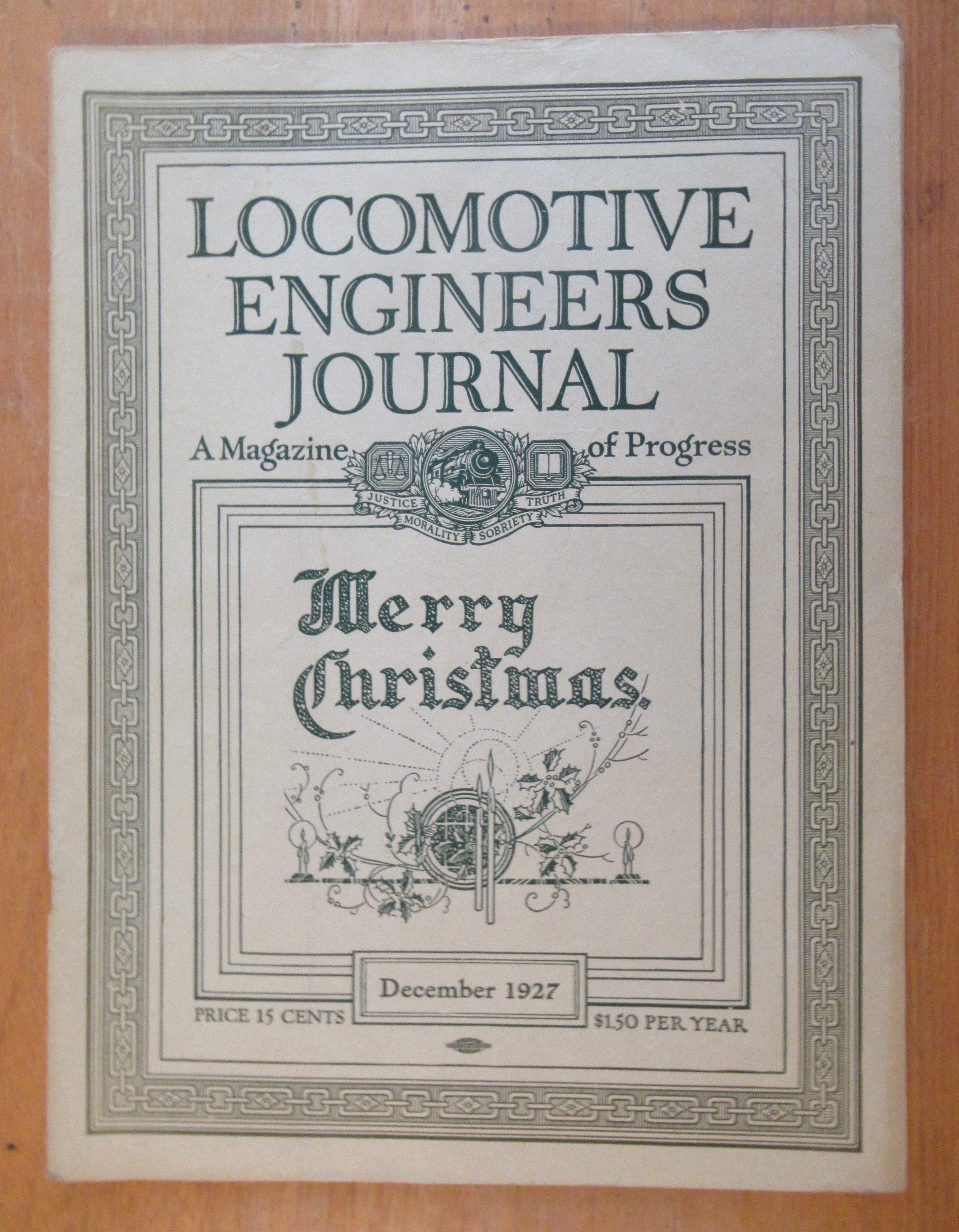 Locomotive Engineer Journal Railroad Magazine Dec 1927