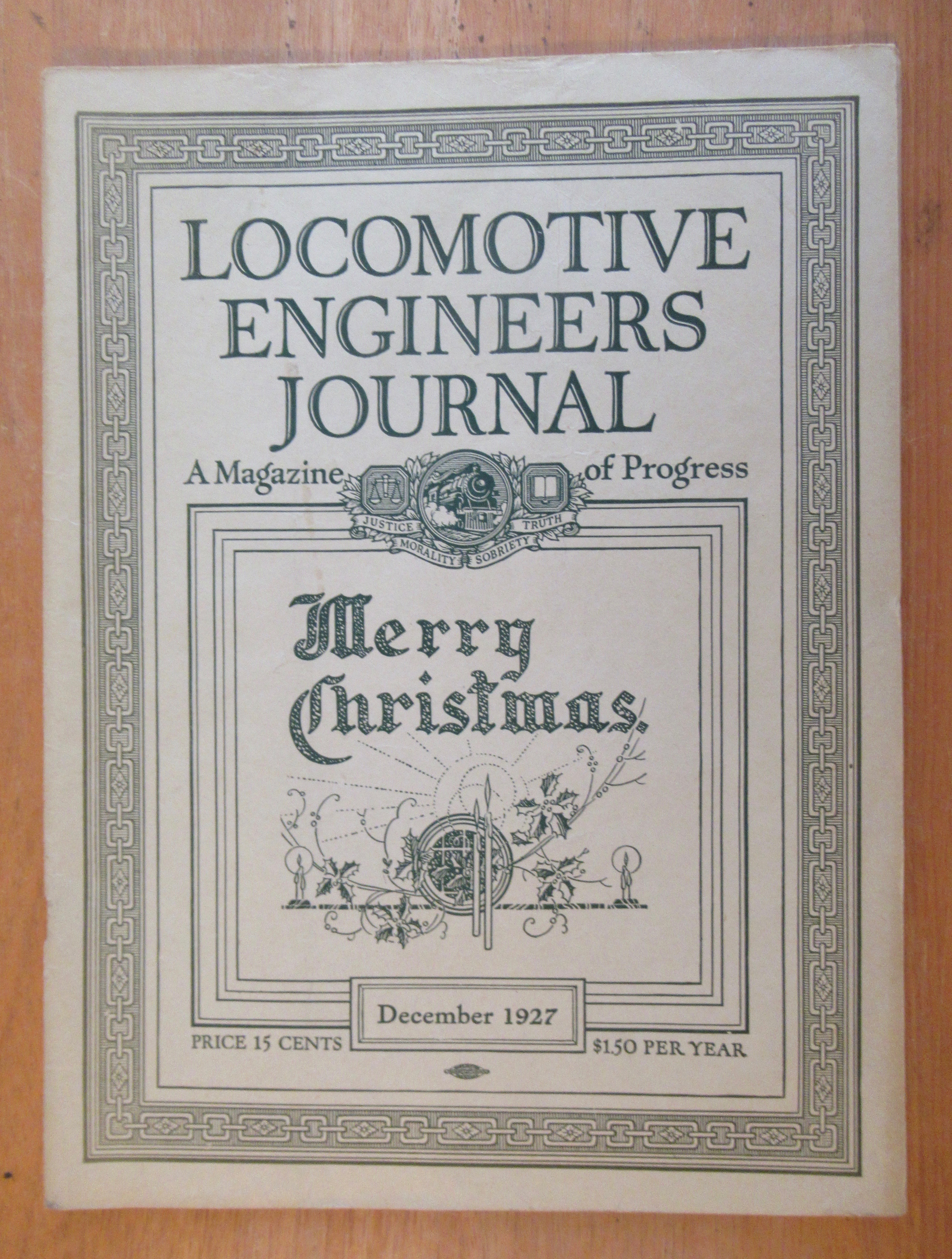 Locomotive Engineer Journal Railroad Magazine Dec 1927