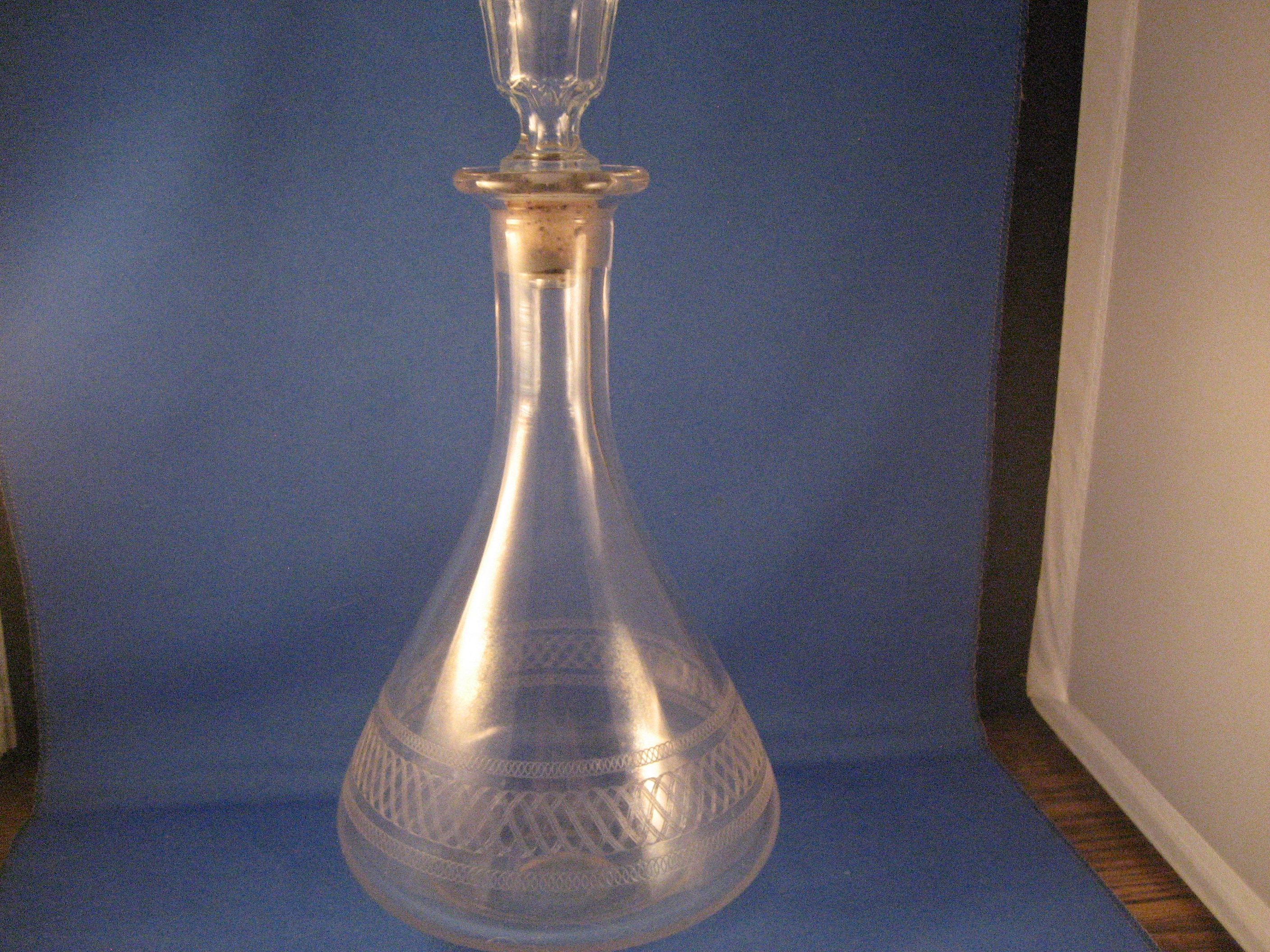 Etched Glass Decanter