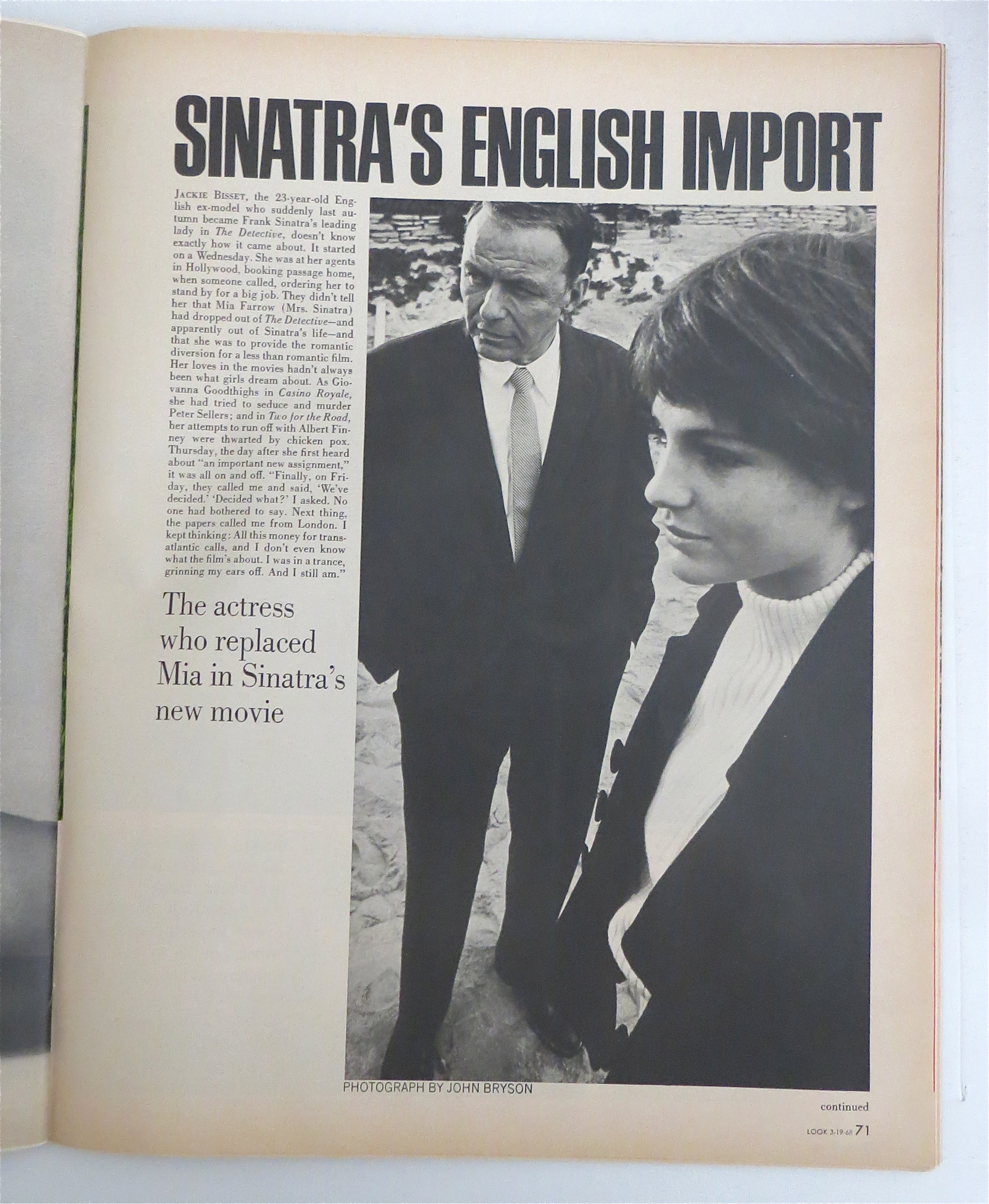 Look Magazine March 19, 1968 Jackie Bisset