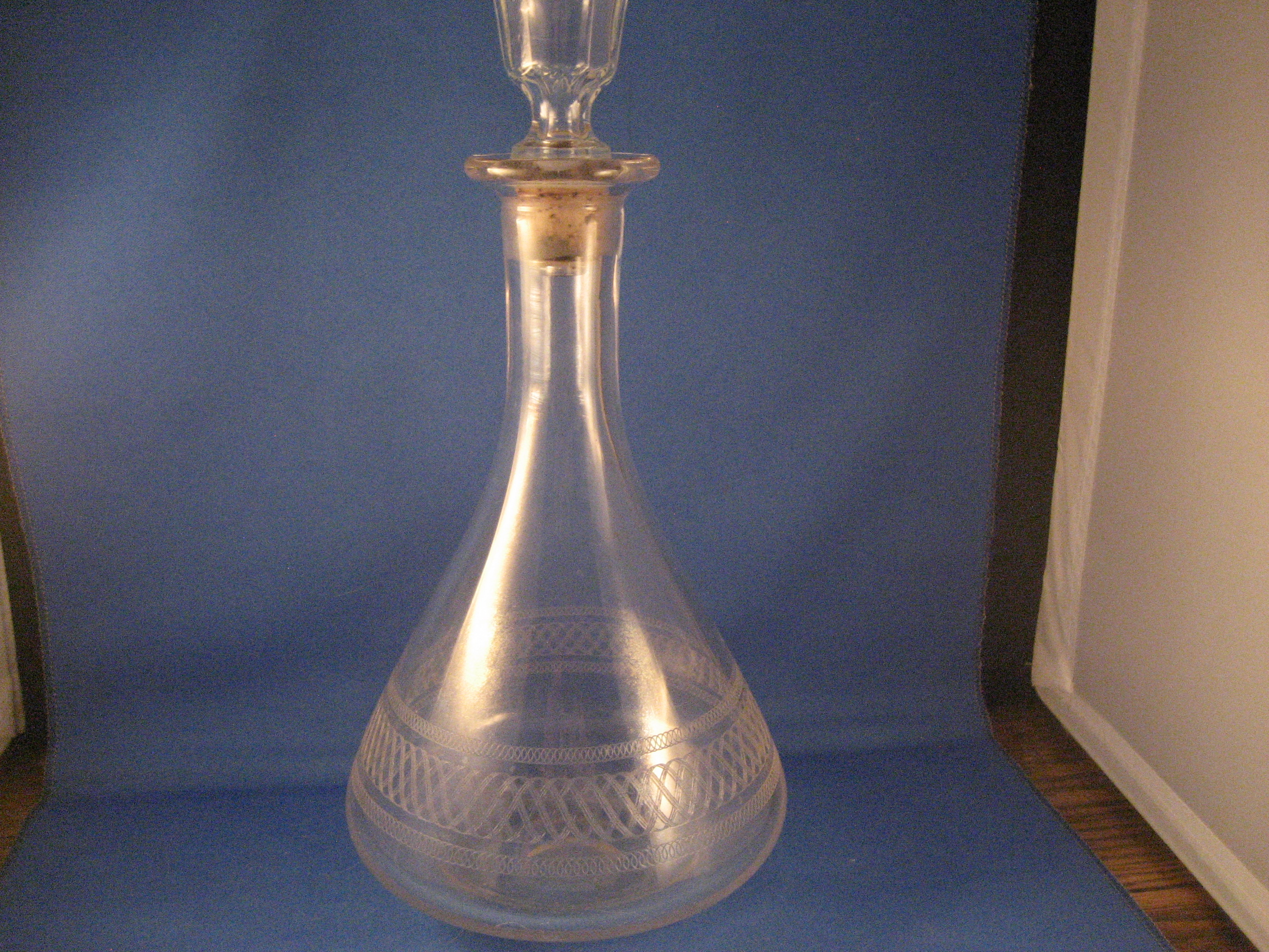 Etched Glass Decanter