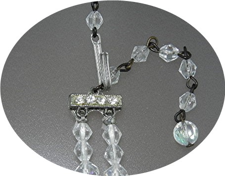 Borealis Crystal Rhinestone Double Strand Necklace