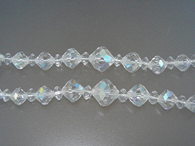 Borealis Crystal Rhinestone Double Strand Necklace