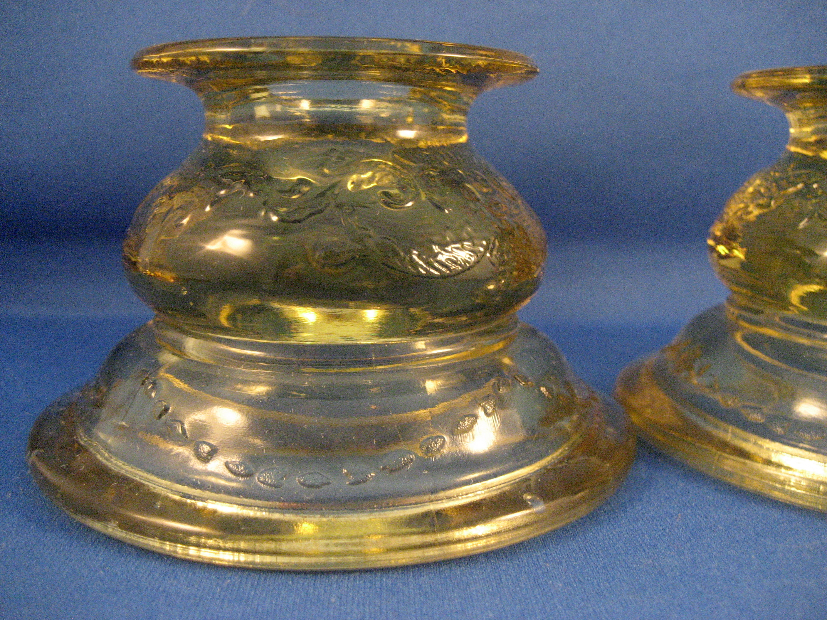 Depression Glass Candleholders