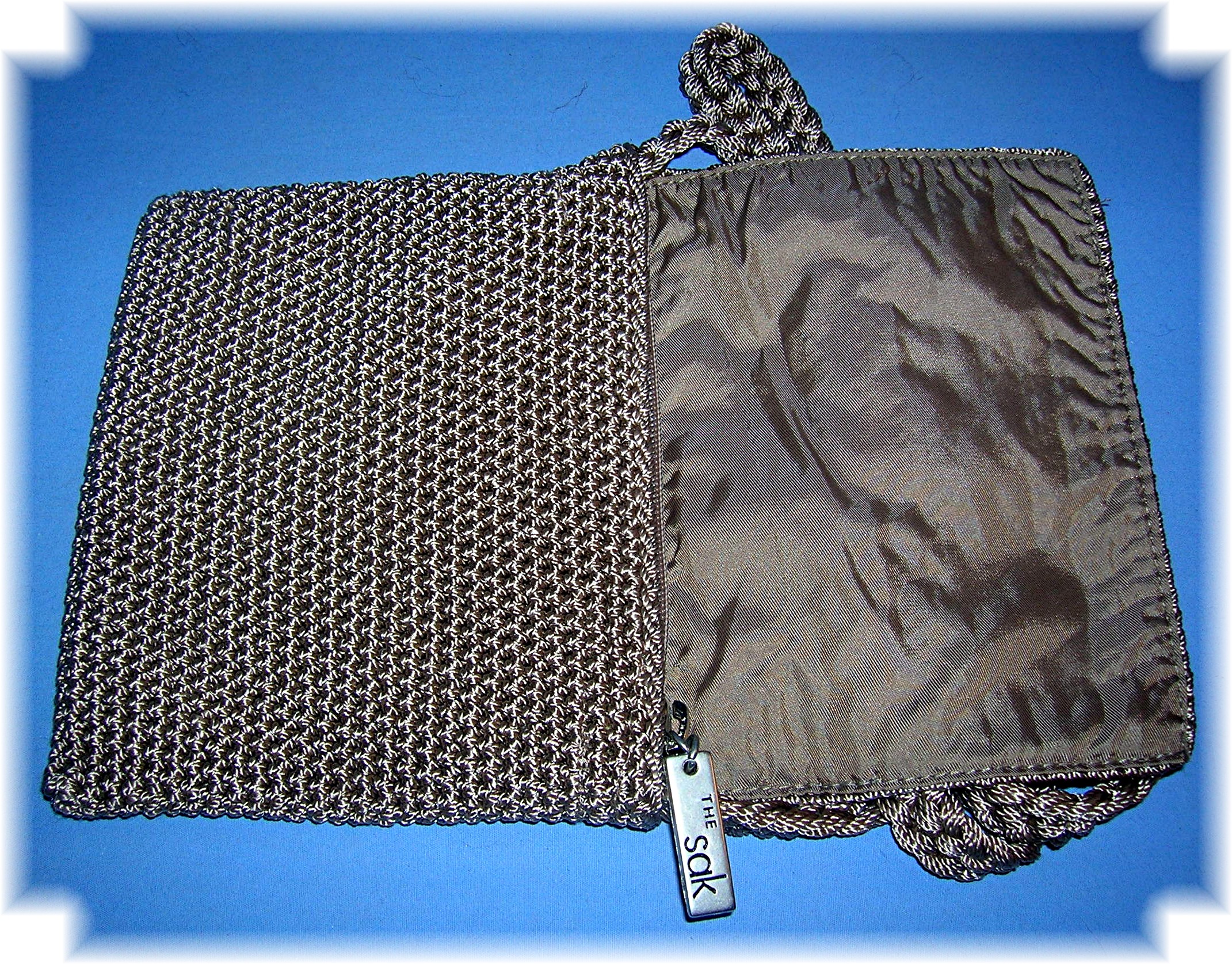 Small Taupe SAK Cord Bag