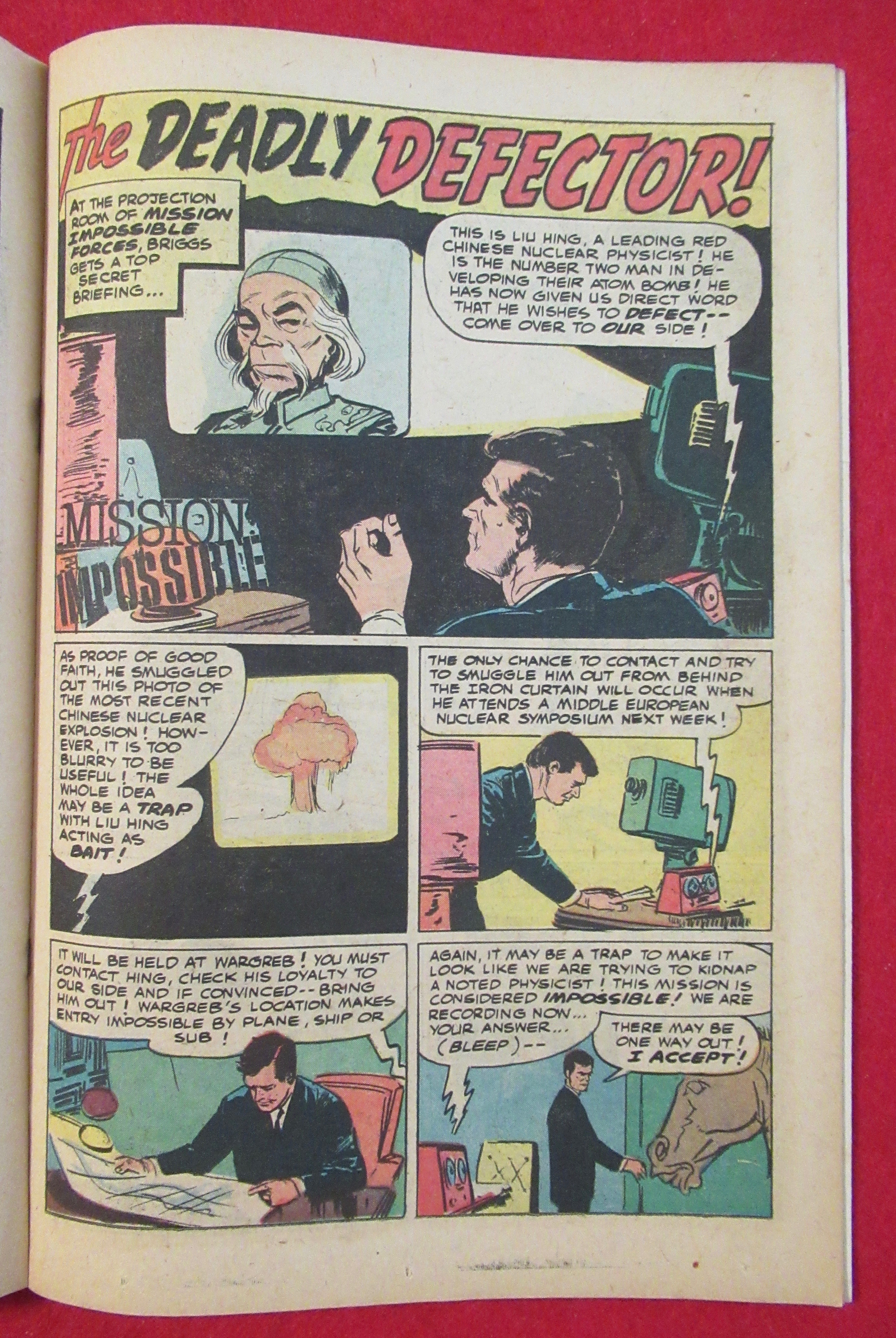 Mission Impossible Comic October 1969 Target In The Sea