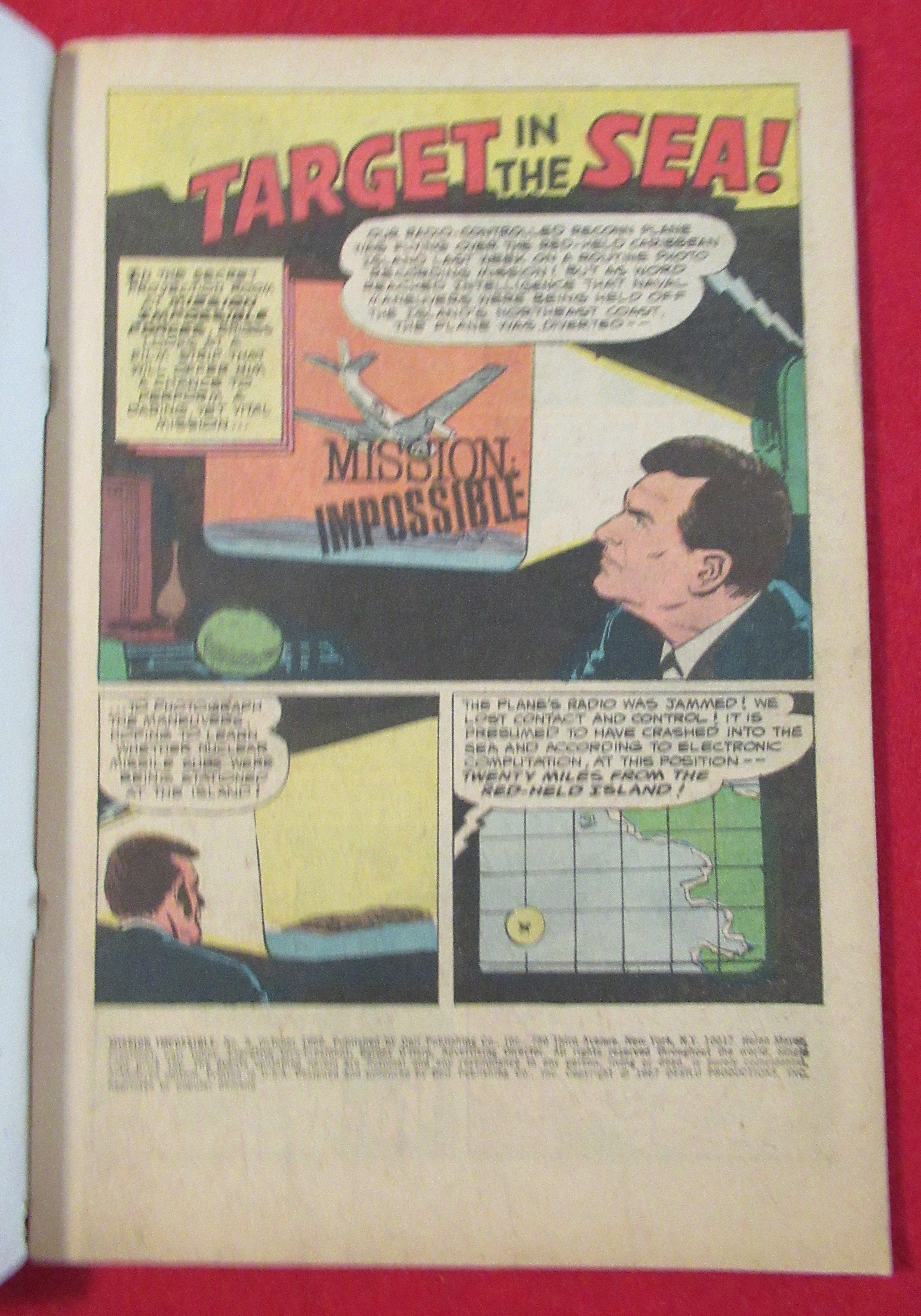 Mission Impossible Comic October 1969 Target In The Sea