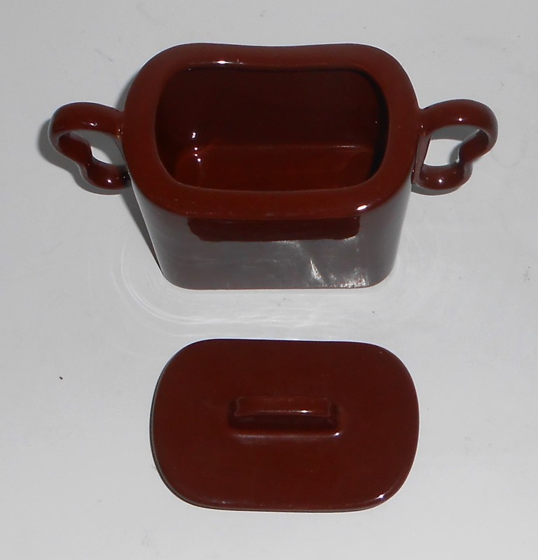VINTAGE Franciscan Pottery Tiempo Hot Chocolate Brown Sugar Bowl w/Lid