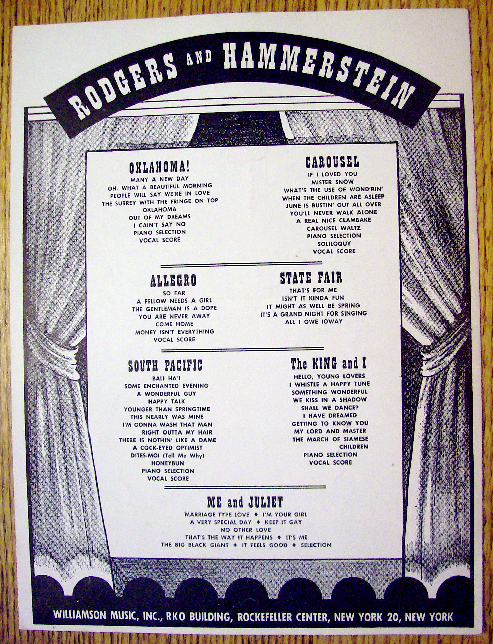1945 June Is Bustin Out All Over/Rodgers & Hammerstein