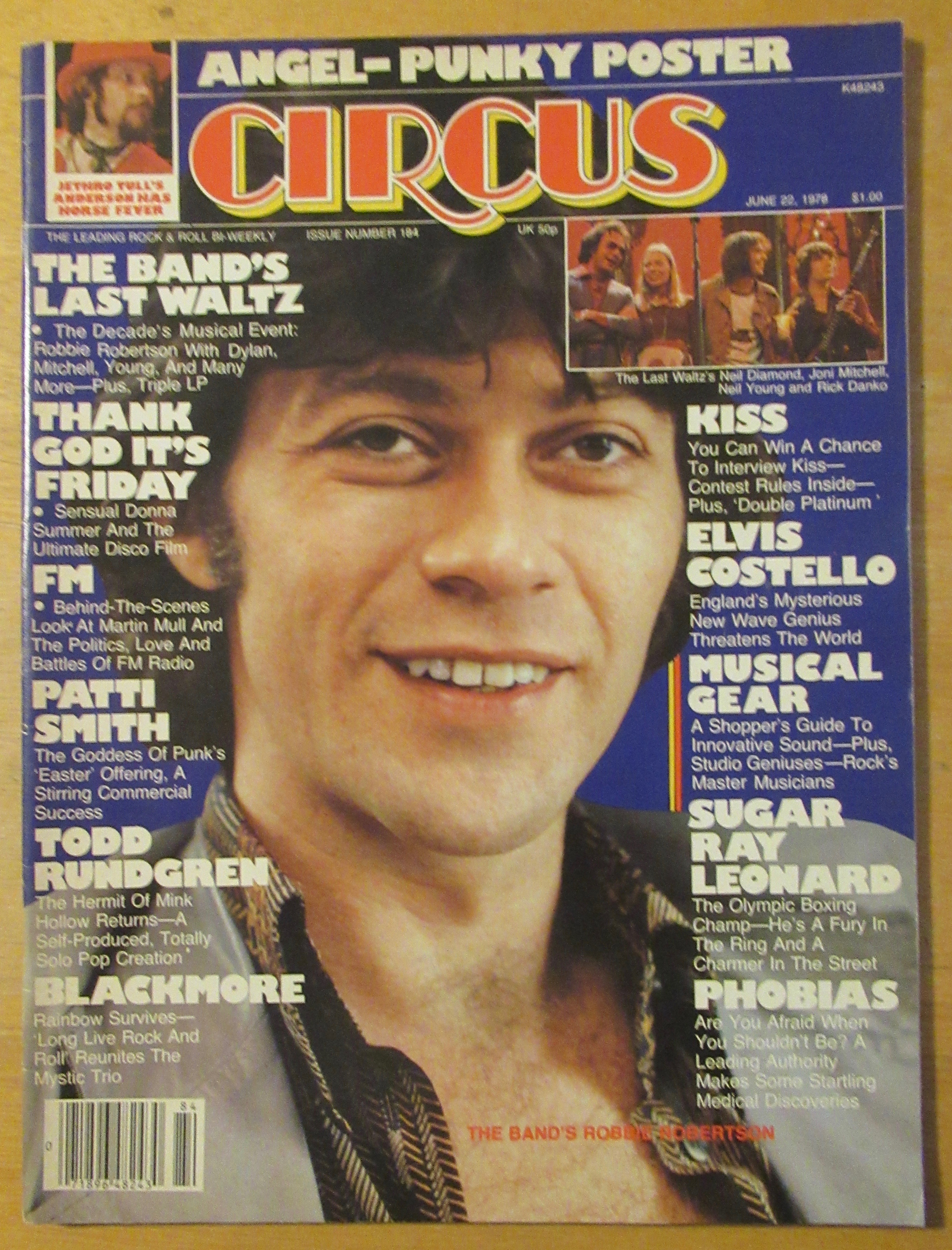 Circus Magazine June 22, 1979 Robbie Robertson