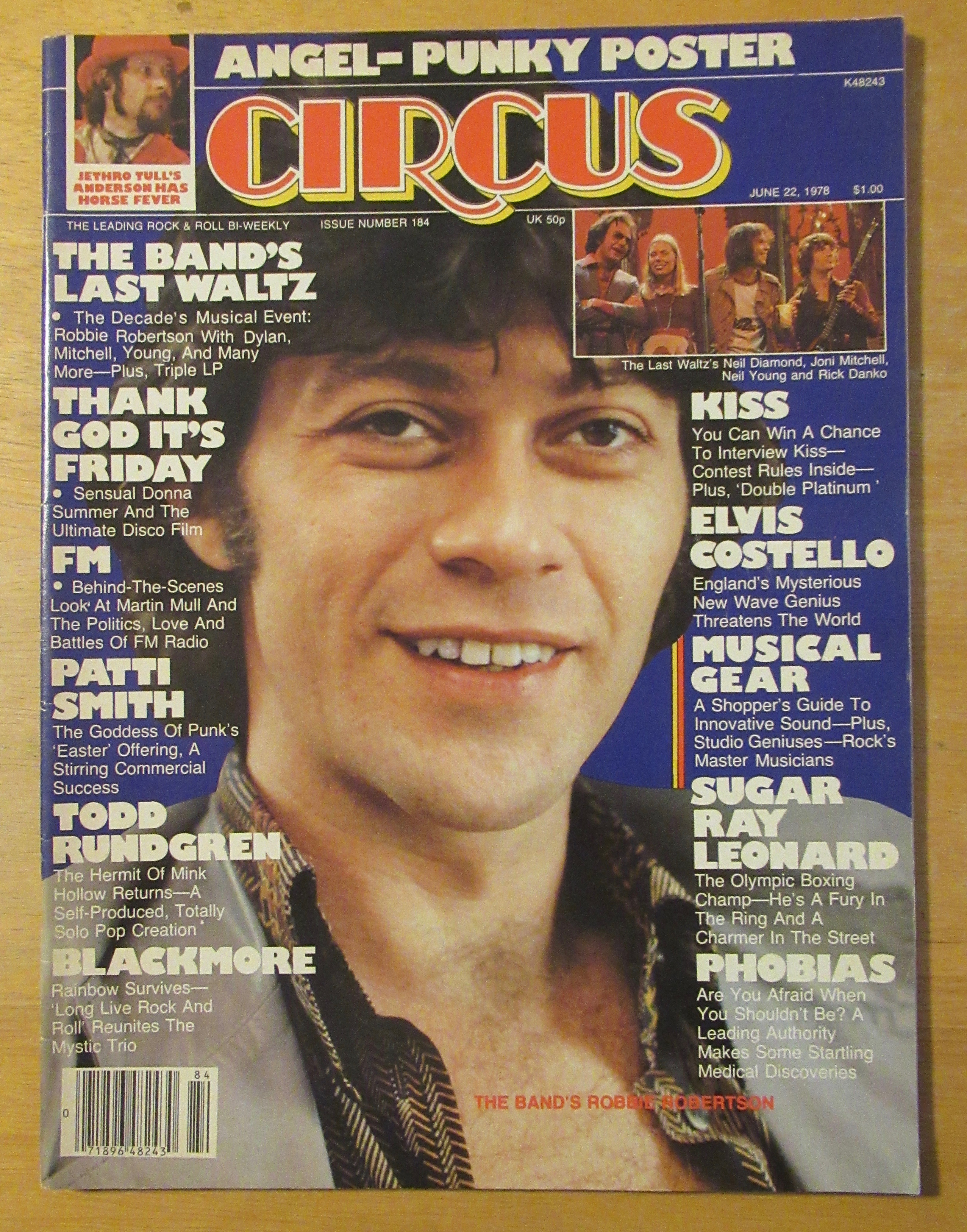 Circus Magazine June 22, 1979 Robbie Robertson