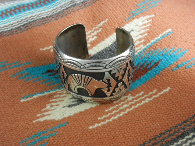 Tommy Singer Snr Sterling Silver Bear Bracelet 138 Gr