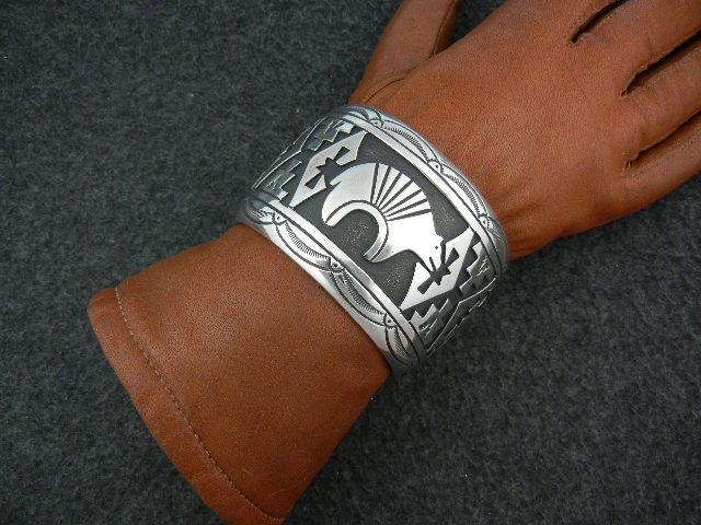 Tommy Singer Snr Sterling Silver Bear Bracelet 138 Gr