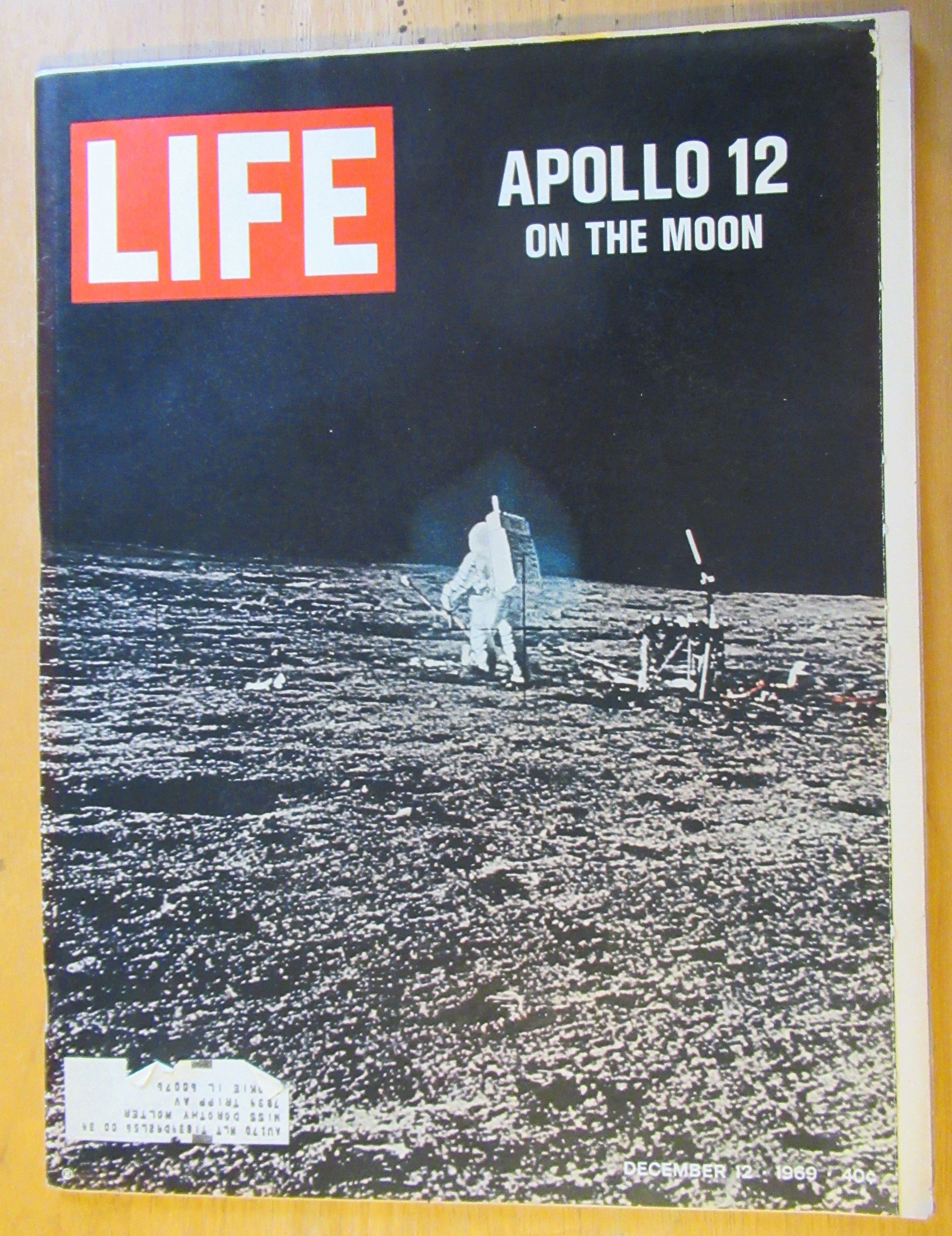 Life Magazine December 12, 1969 Apollo 12 On The Moon