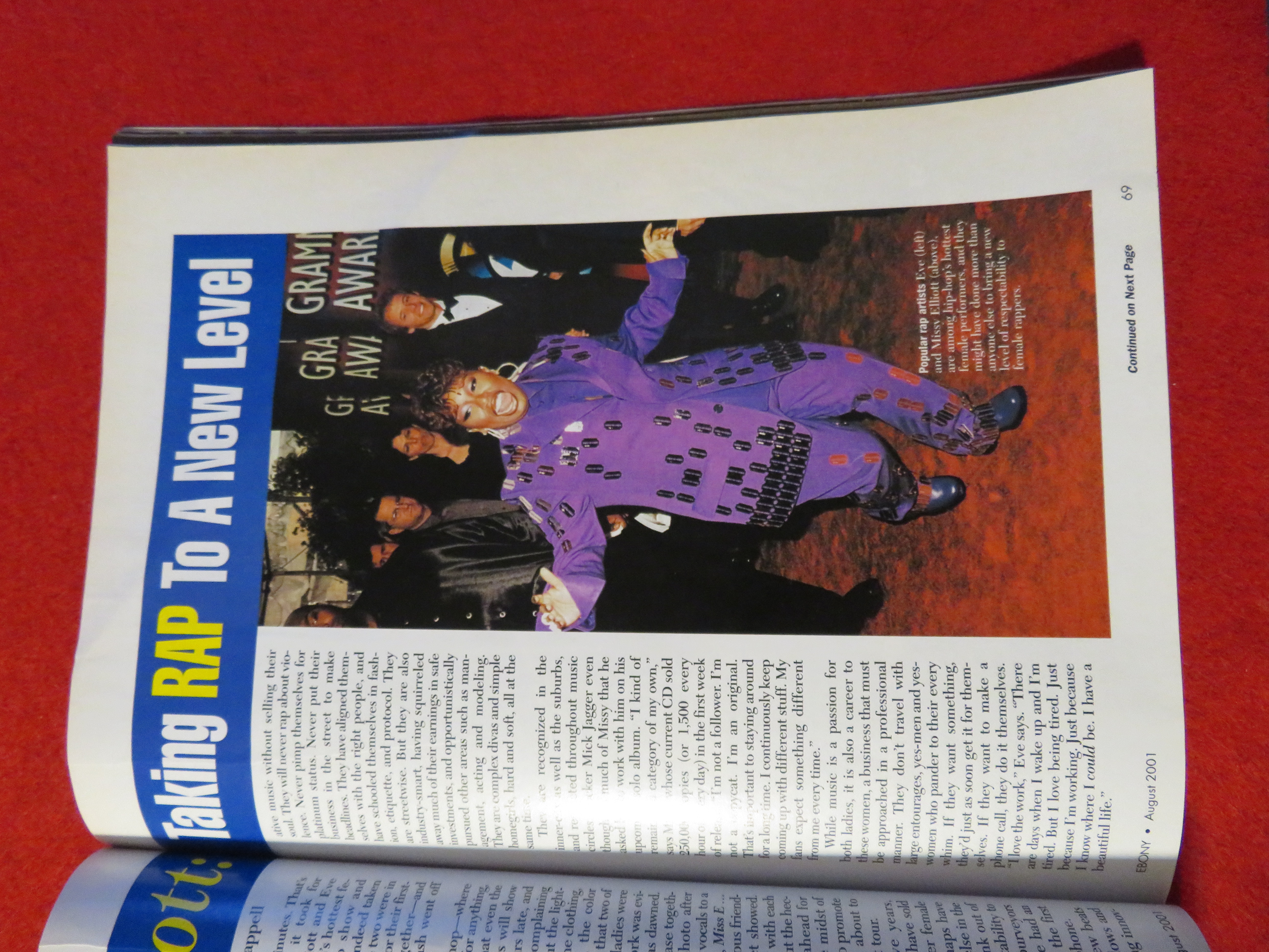 Ebony Magazine August 2001 Eve & Missy Elliott