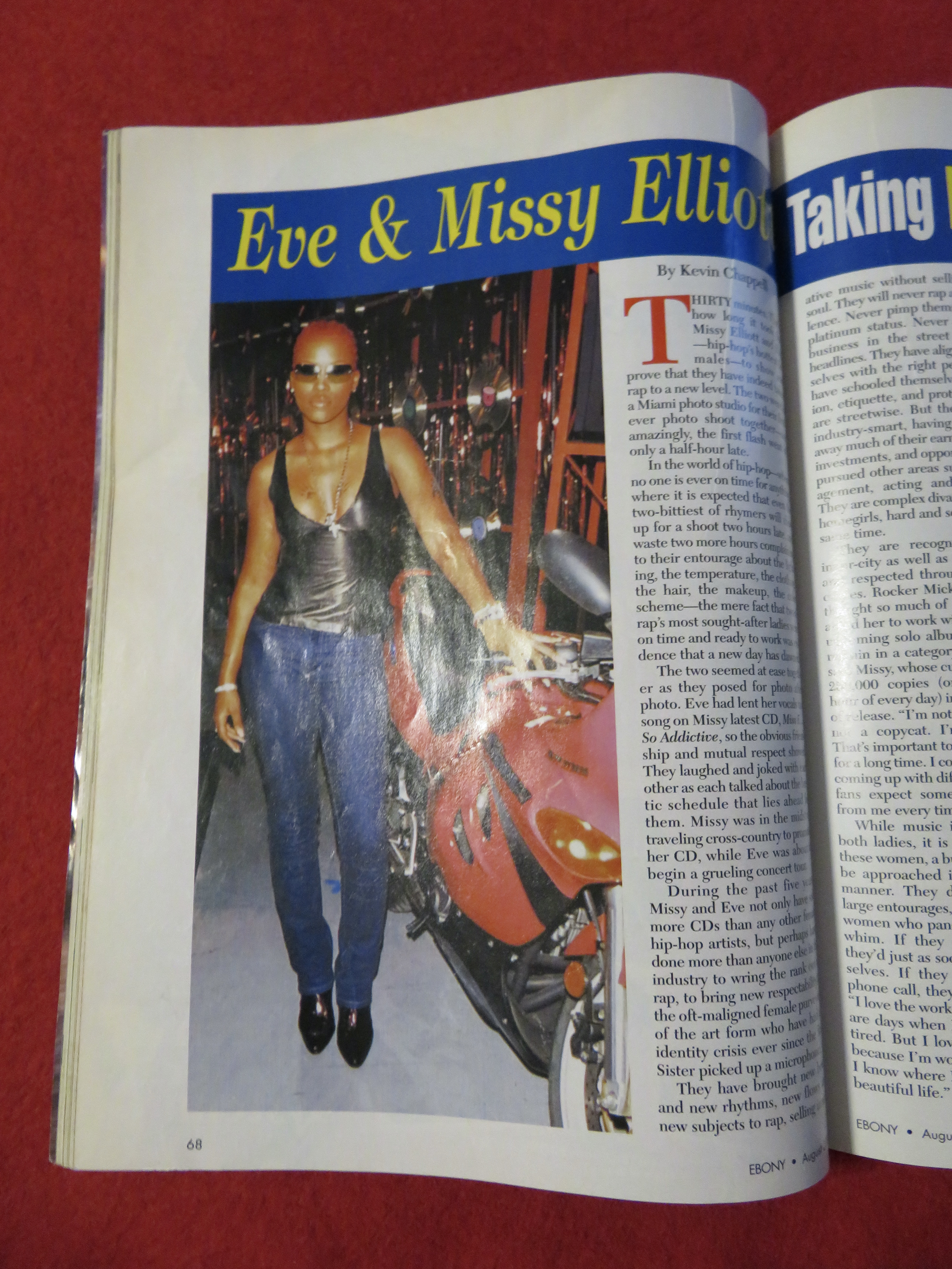 Ebony Magazine August 2001 Eve & Missy Elliott