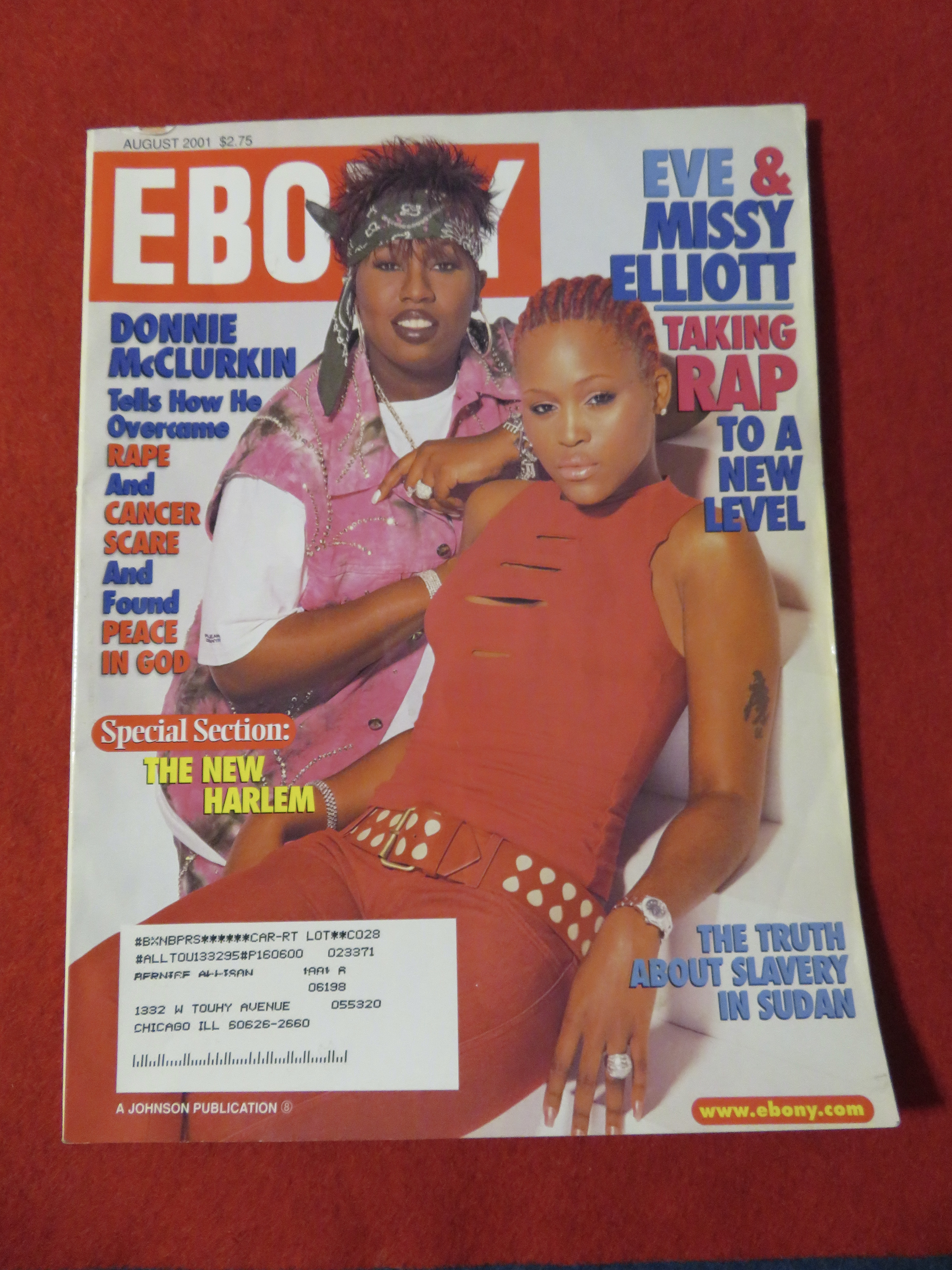 Ebony Magazine August 2001 Eve & Missy Elliott