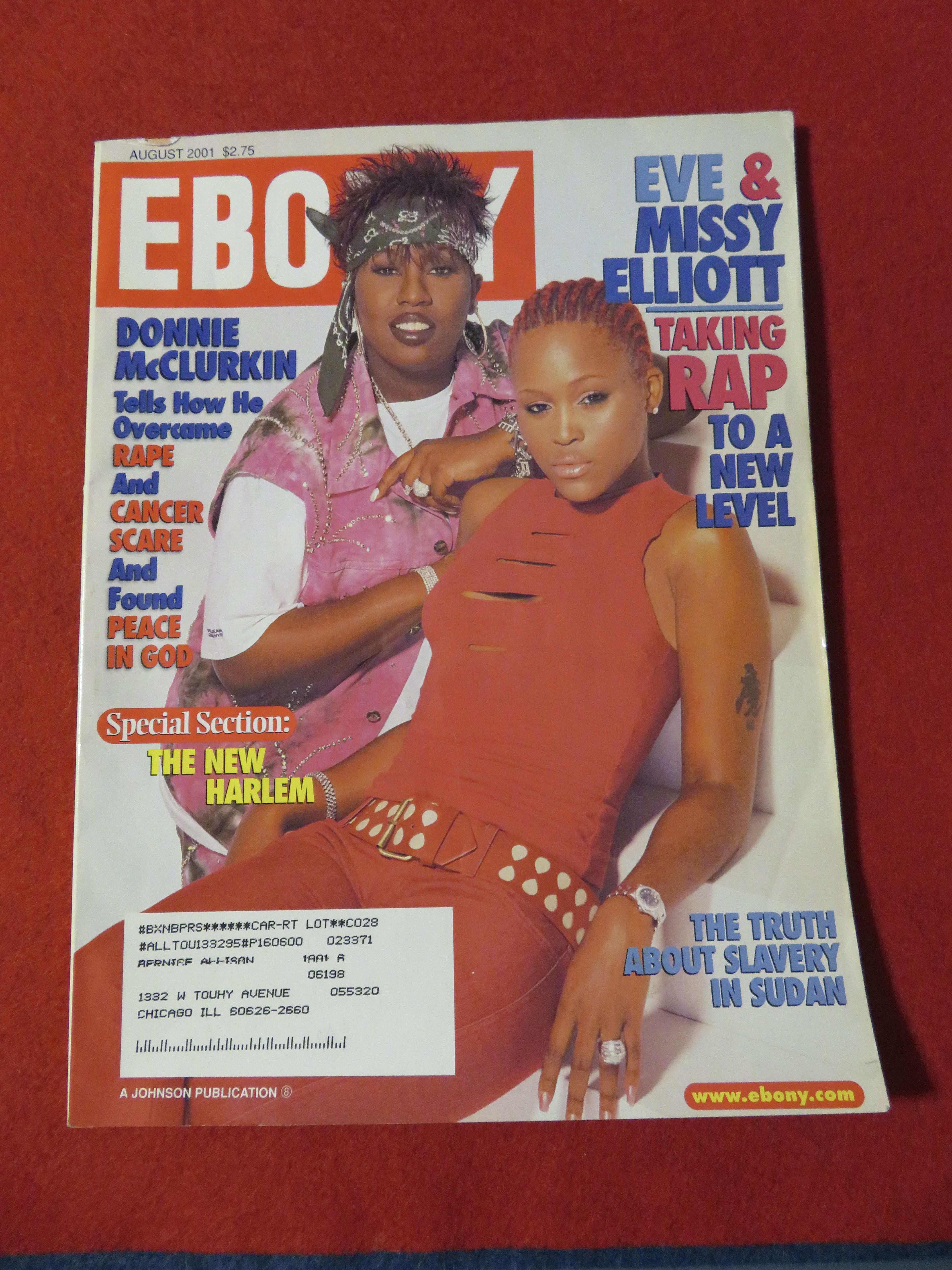 Ebony Magazine August 2001 Eve & Missy Elliott