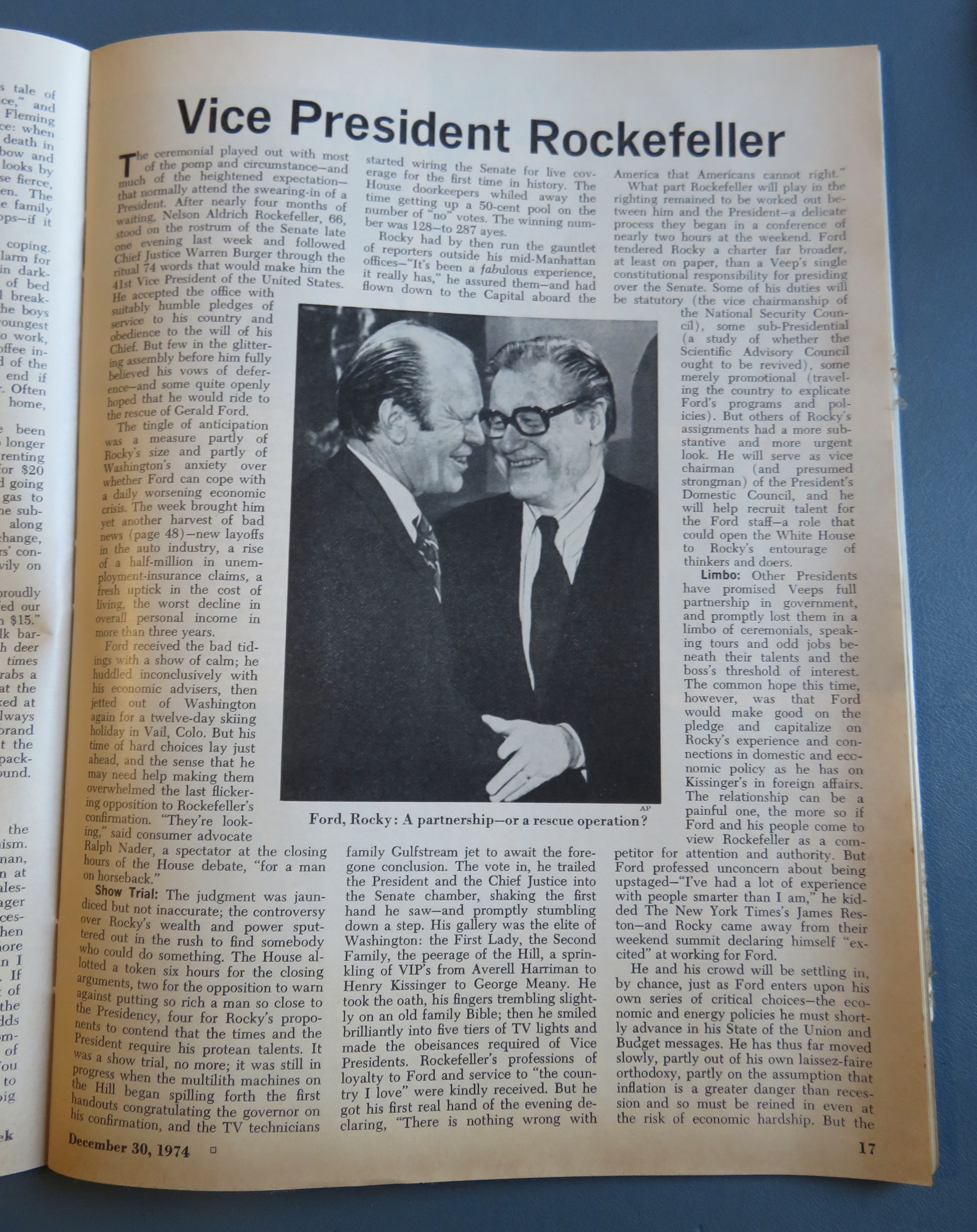 Newsweek Magazine December 30, 1974 Christmas 1974