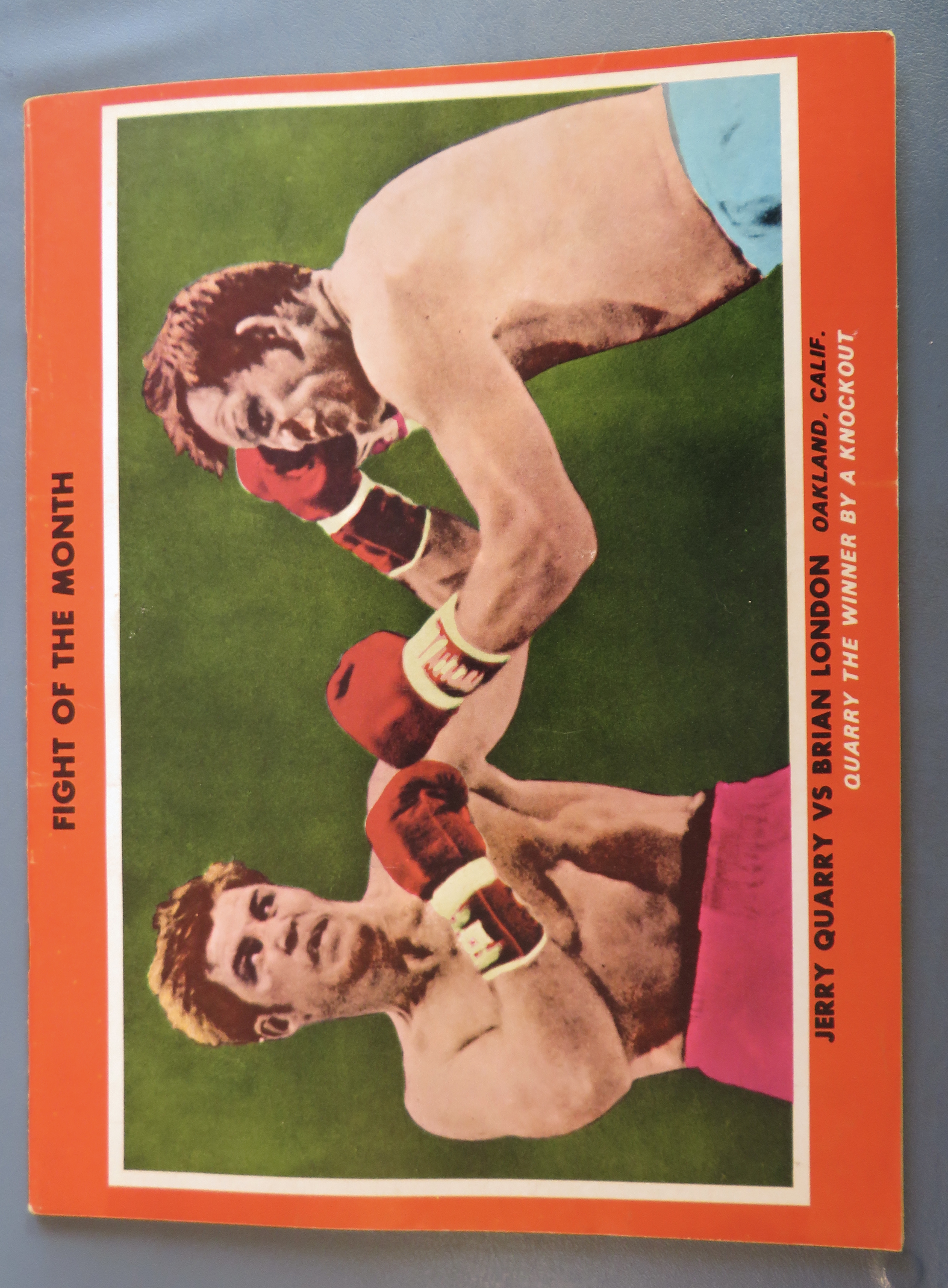 Boxing Illustrated Magazine December 1969 R Marciano