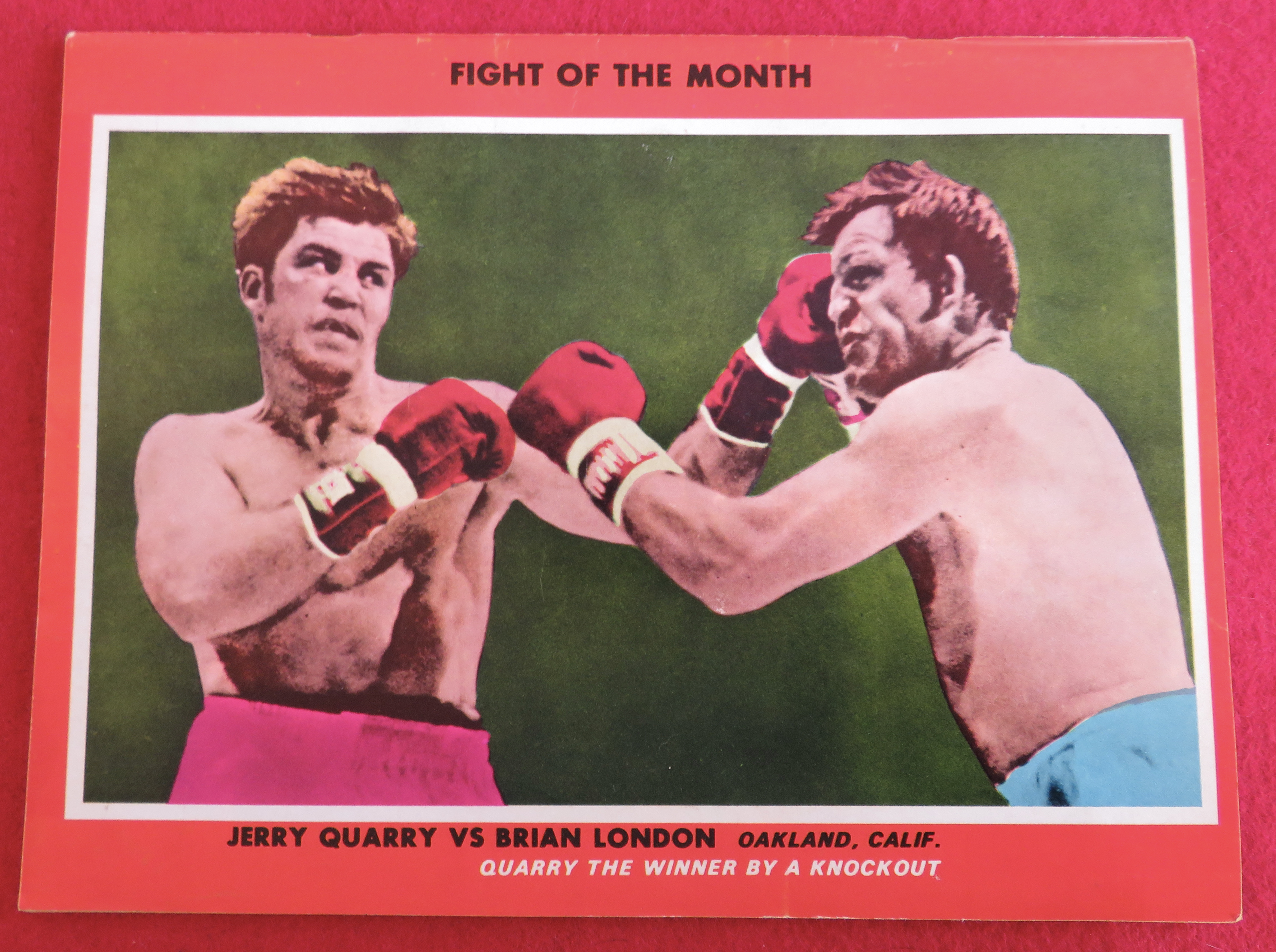 Boxing Illustrated Magazine December 1969 R Marciano