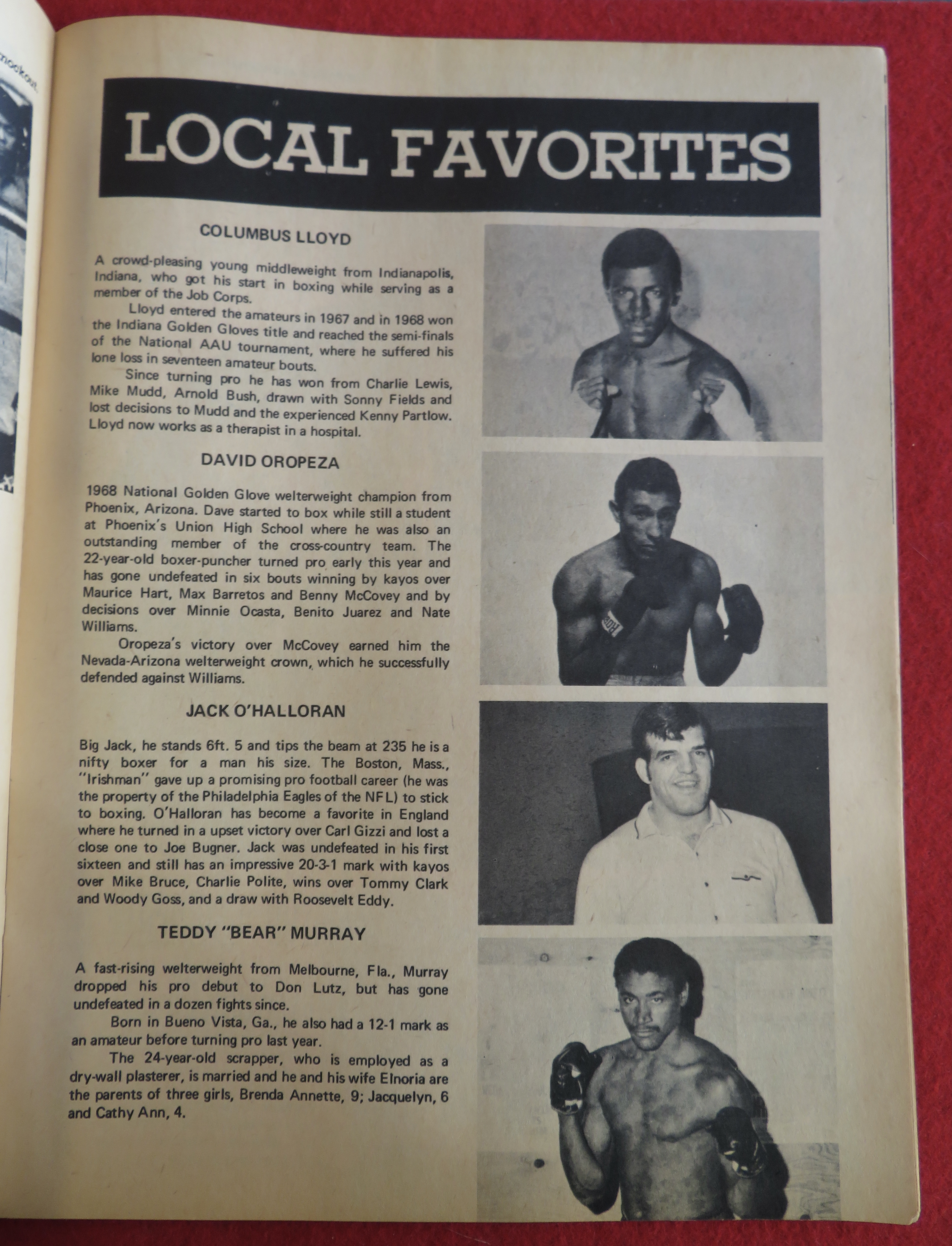 Boxing Illustrated Magazine December 1969 R Marciano