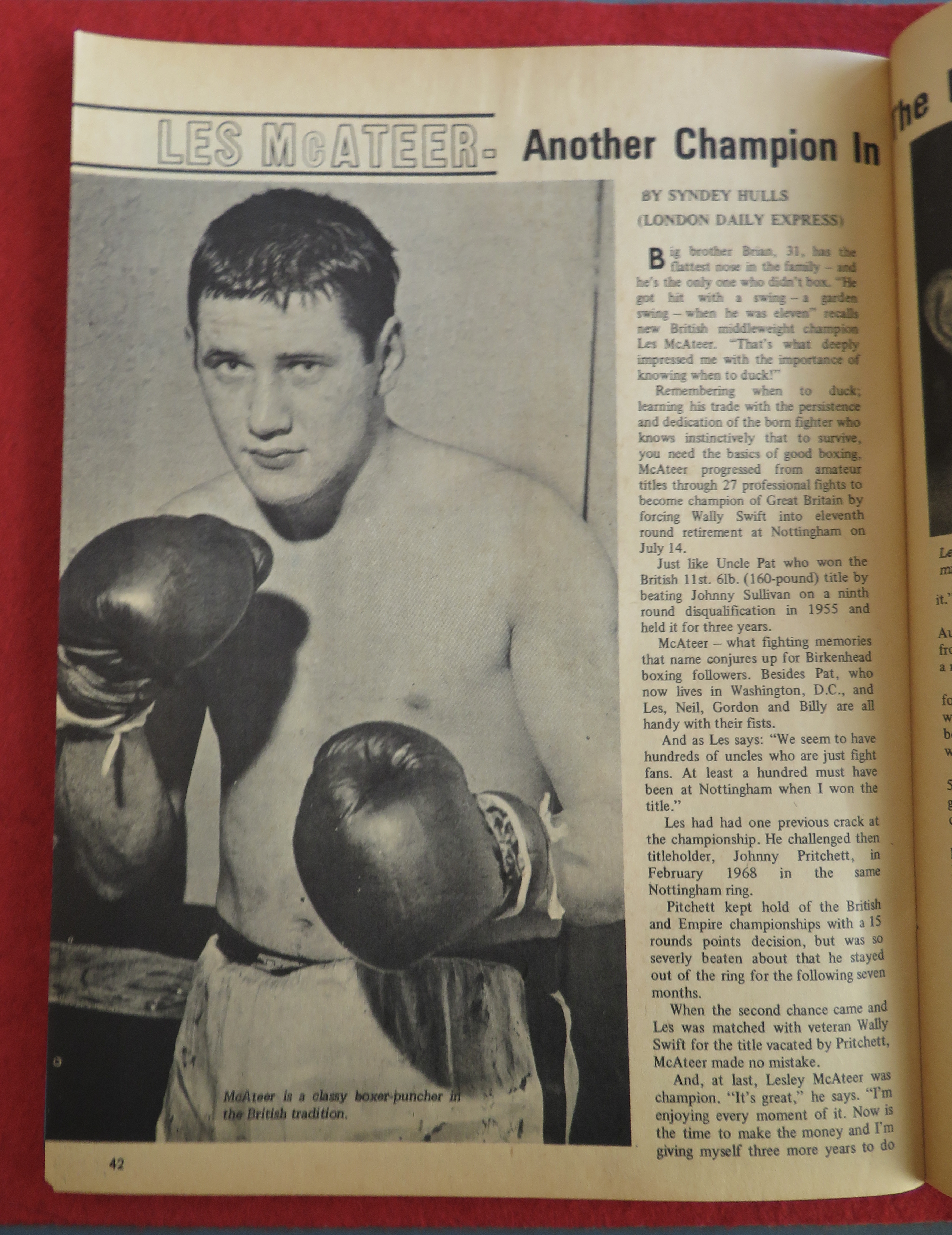 Boxing Illustrated Magazine December 1969 R Marciano