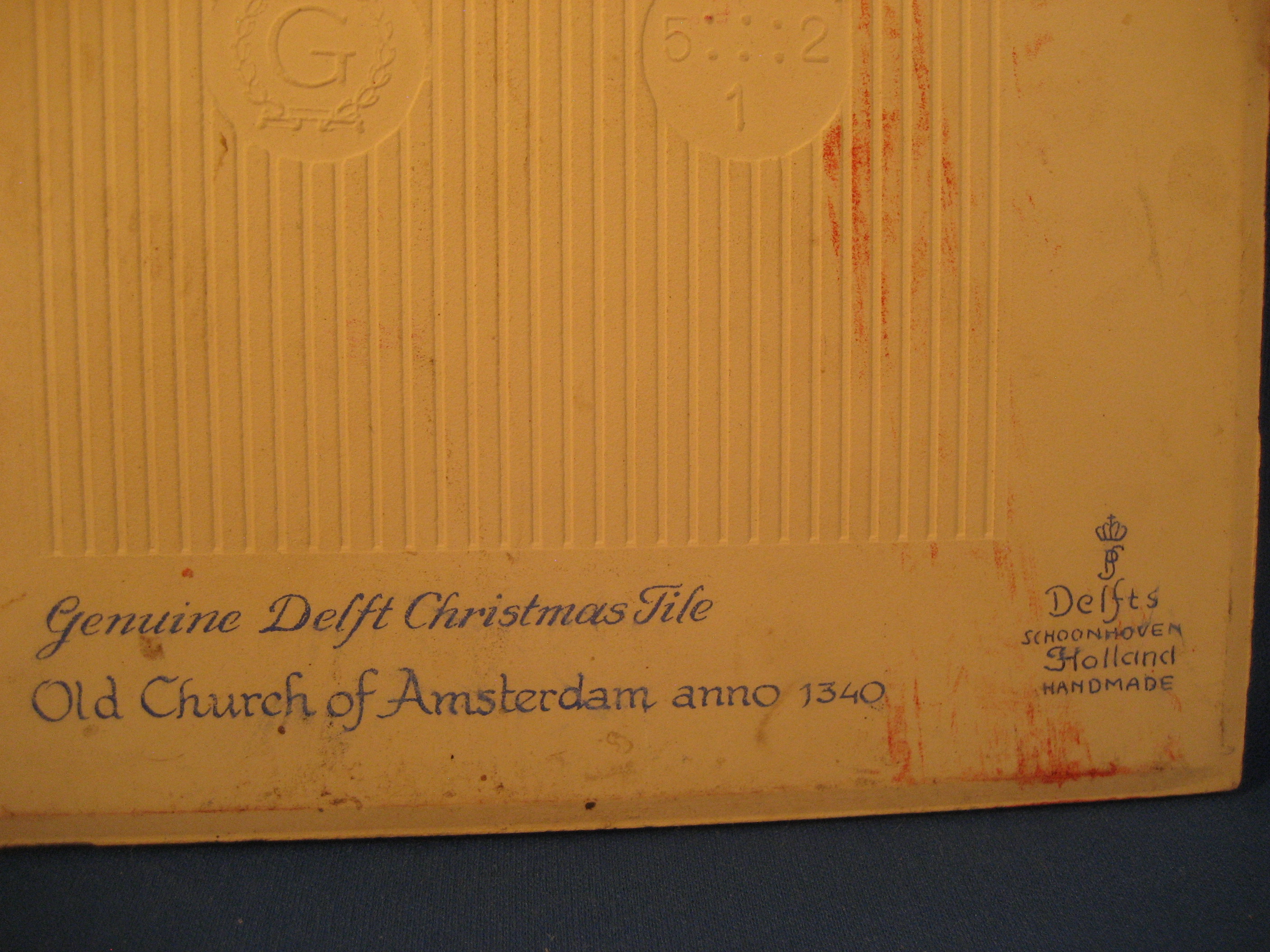 Delft Christmas Tile