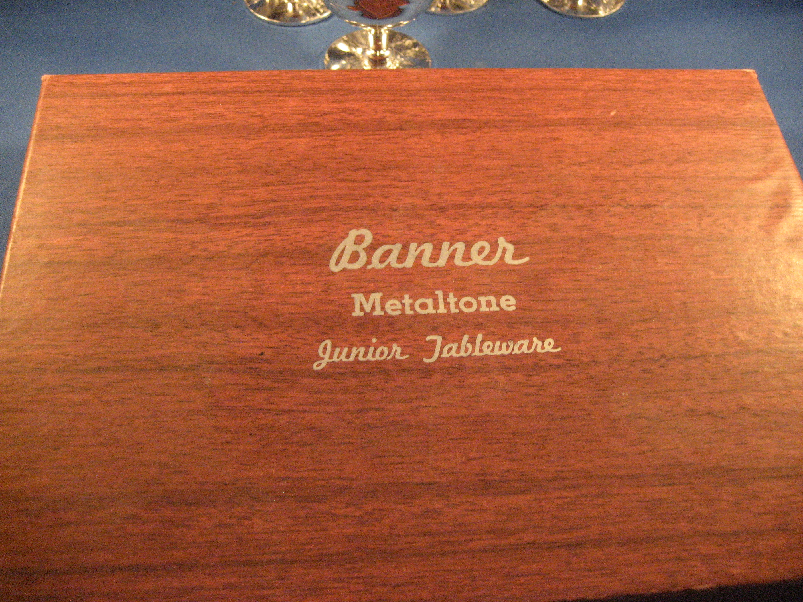 Child's Silver Set in a Du Barry Case