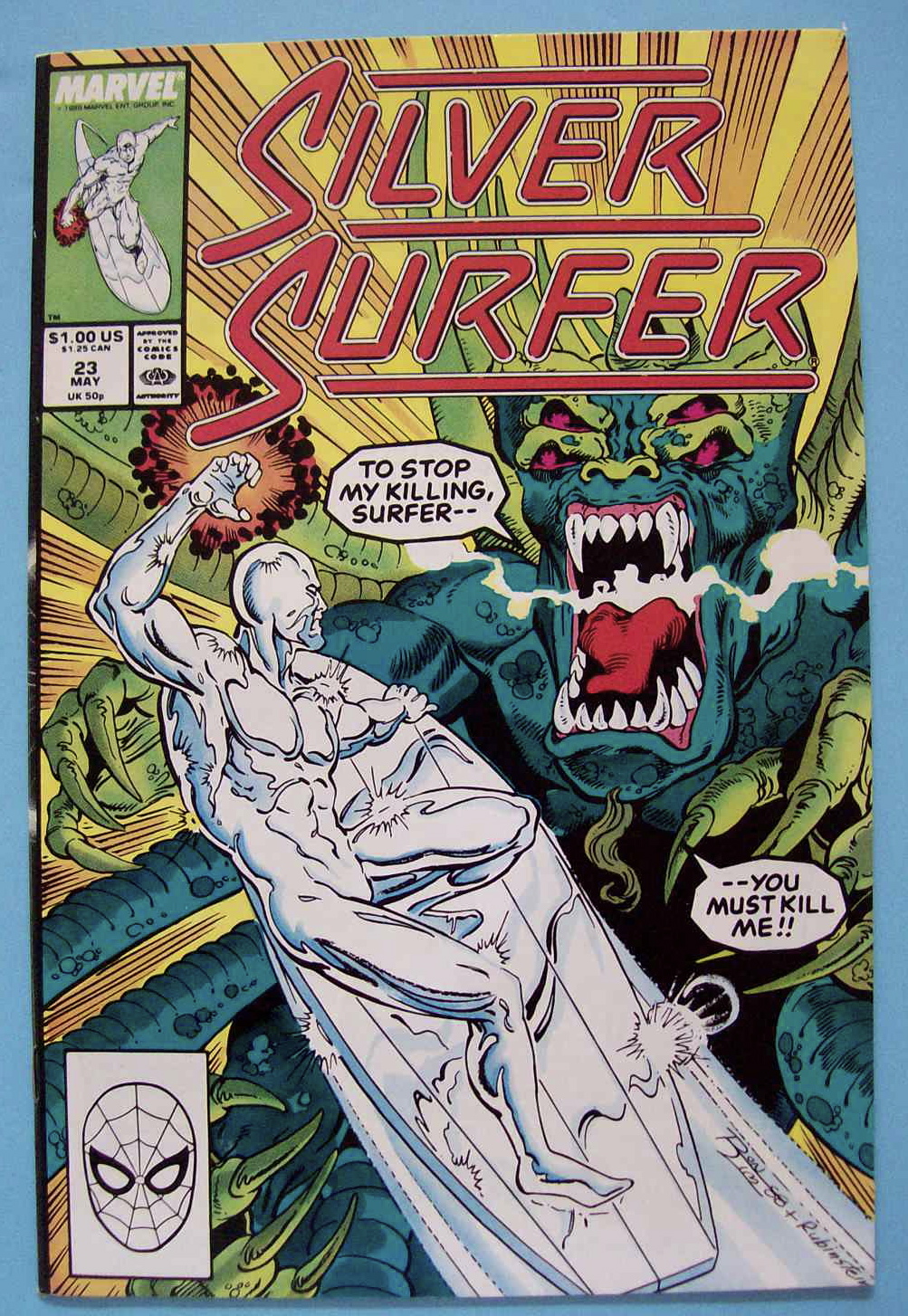 Silver Surfer Comics - May 1989 - Alien