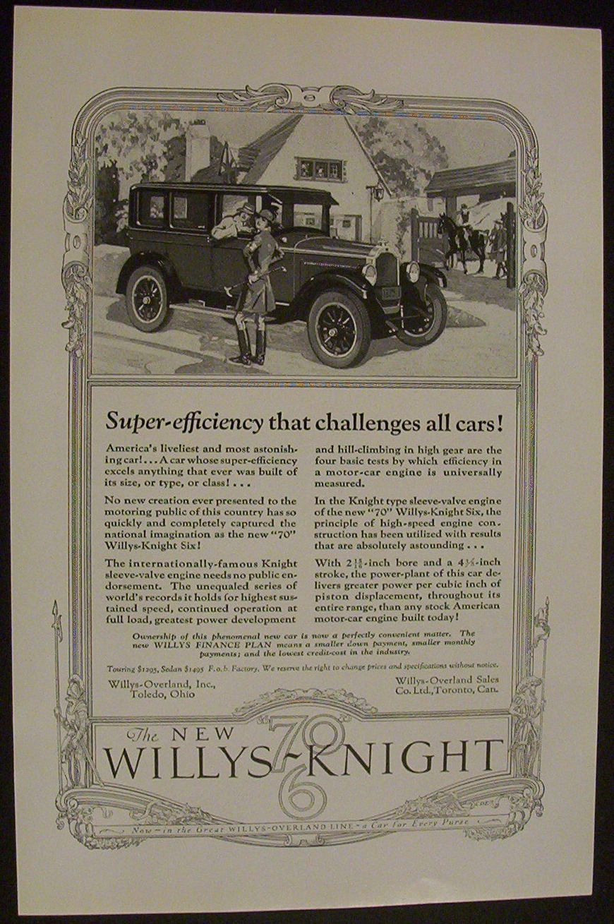 1926  The  New  70  Willys  Knight  Six