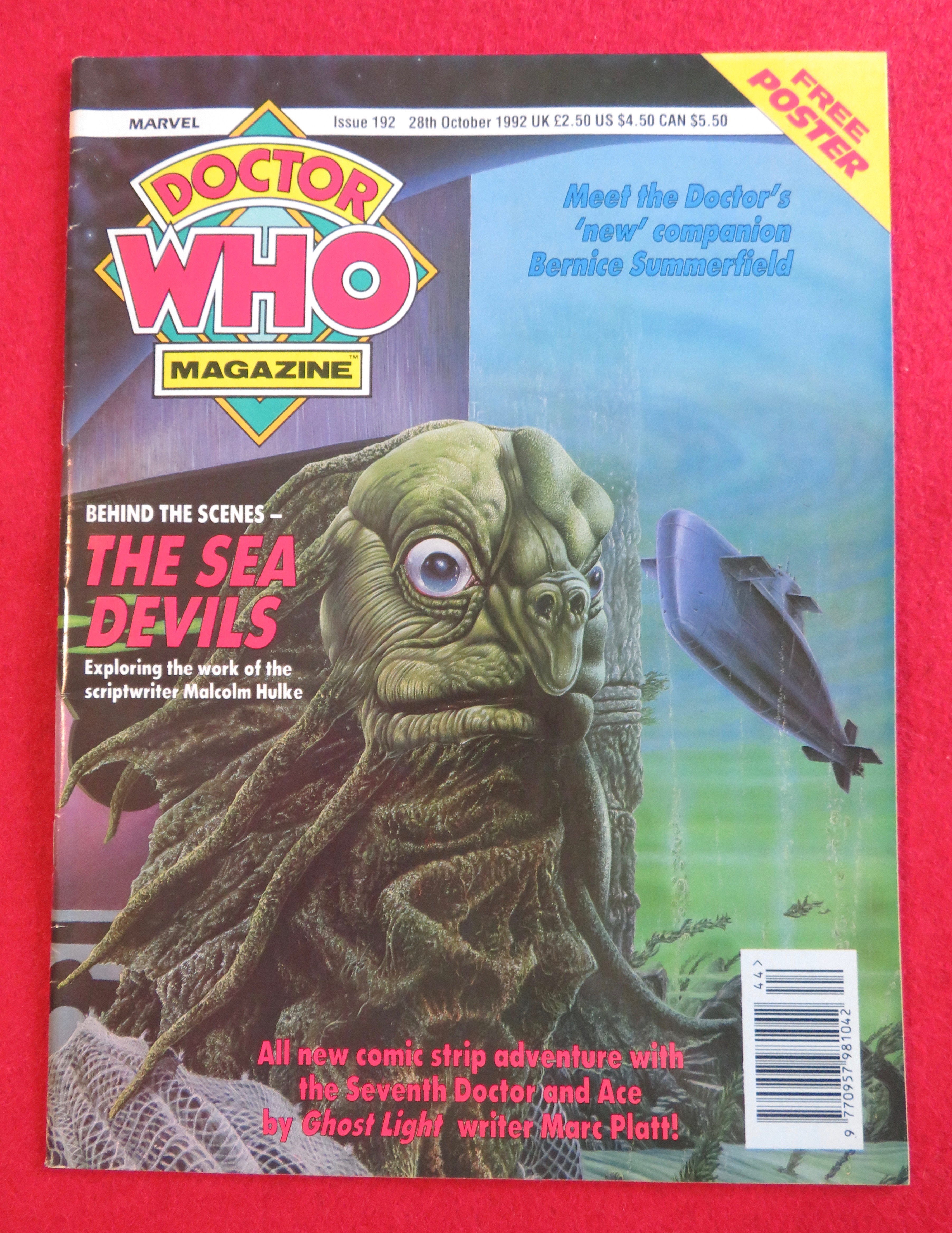 Doctor (Dr) Who Magazine October 28, 1992