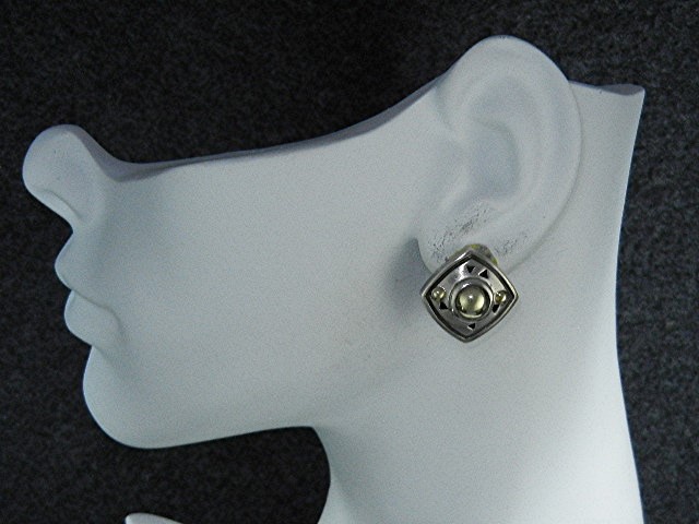 Sterling Silver Cross Clip Earrings Designer Carol Henr