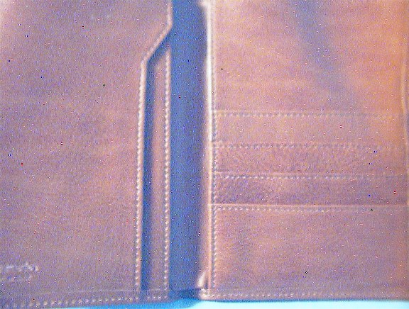 Dark Tan Italian Leather Mens Wallet