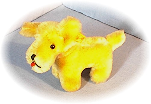 8 Inch Golden Mohair Character Doggie