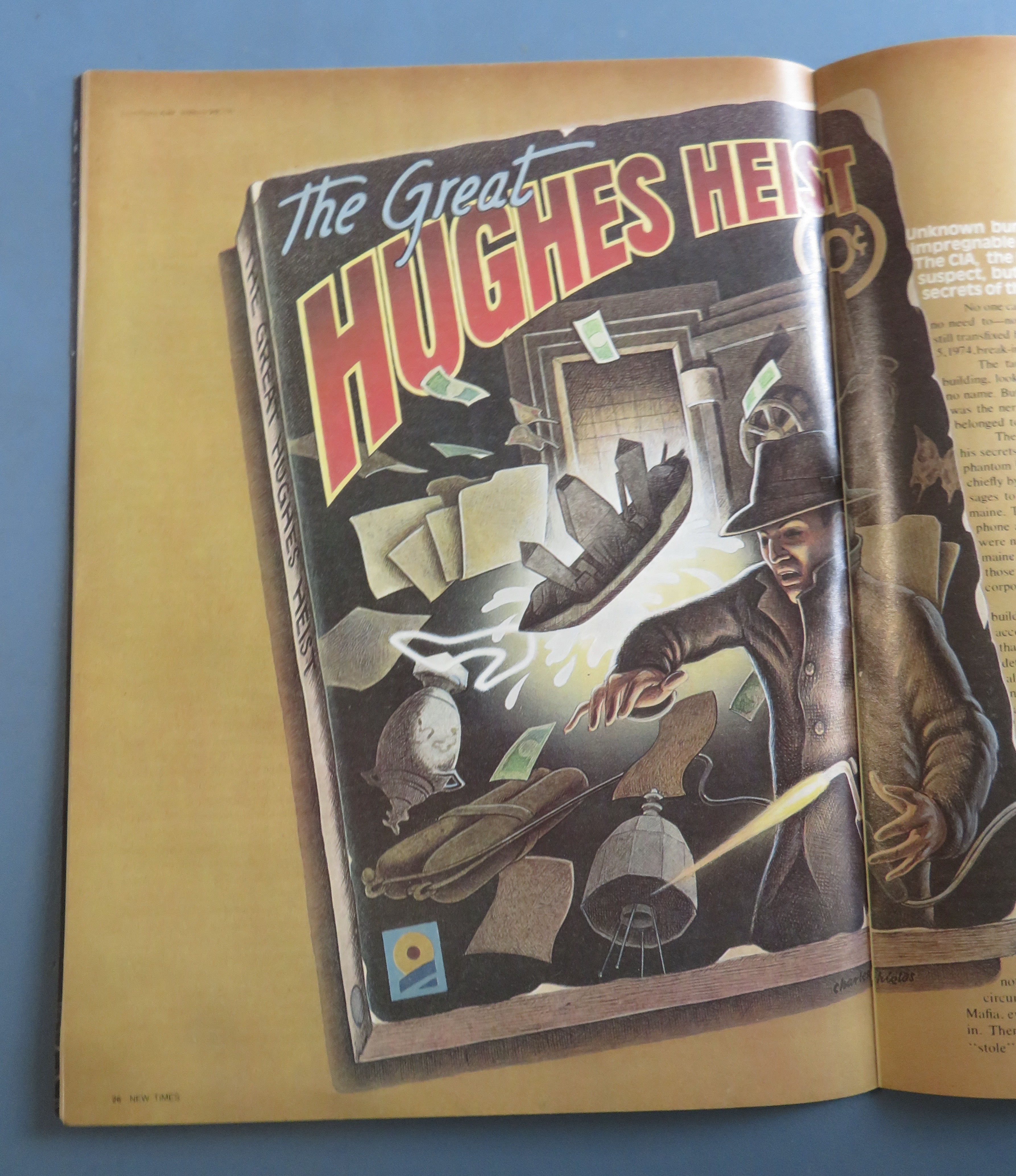 New Times Magazine January 21, 1977 Great Hughes Heist