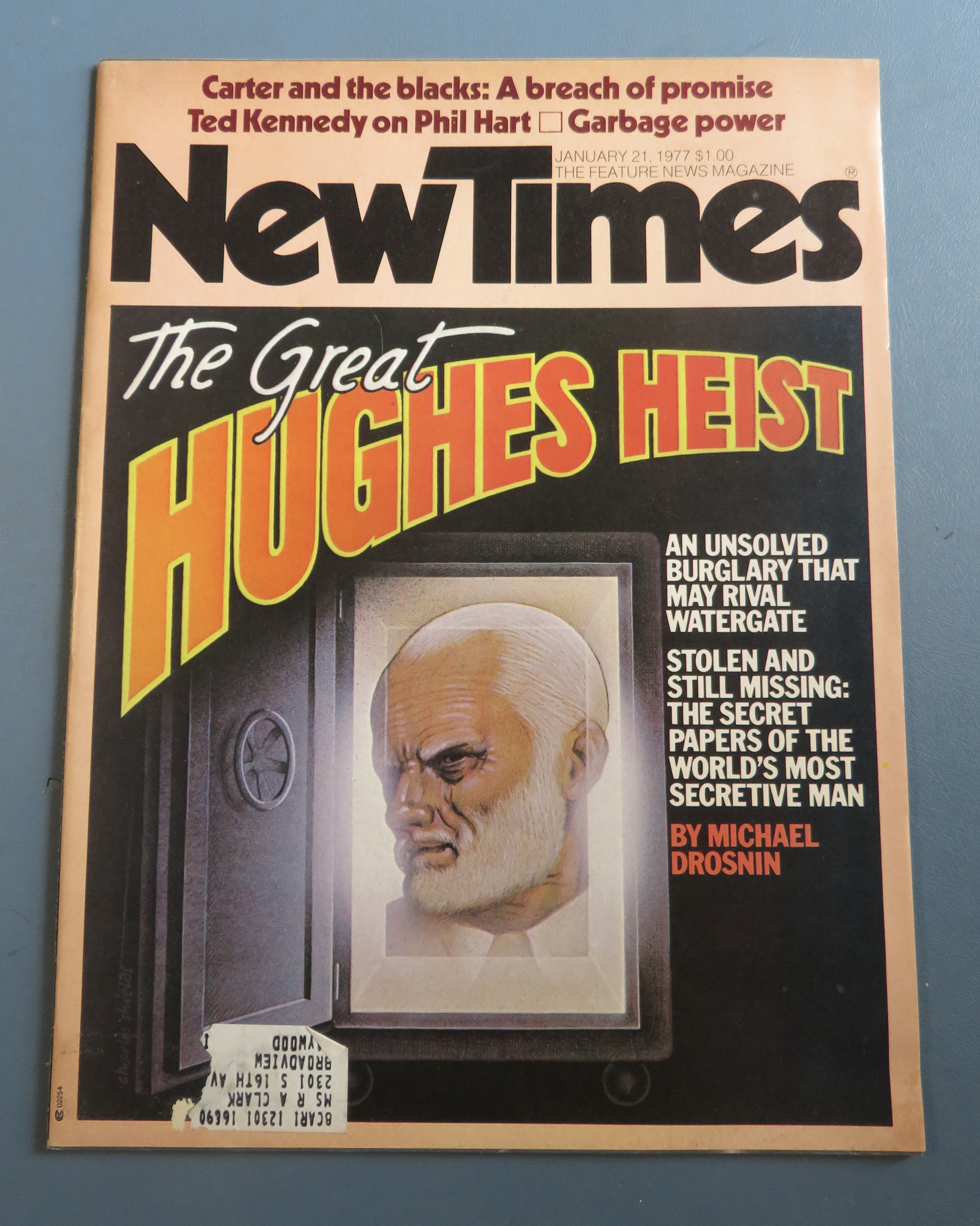 New Times Magazine January 21, 1977 Great Hughes Heist