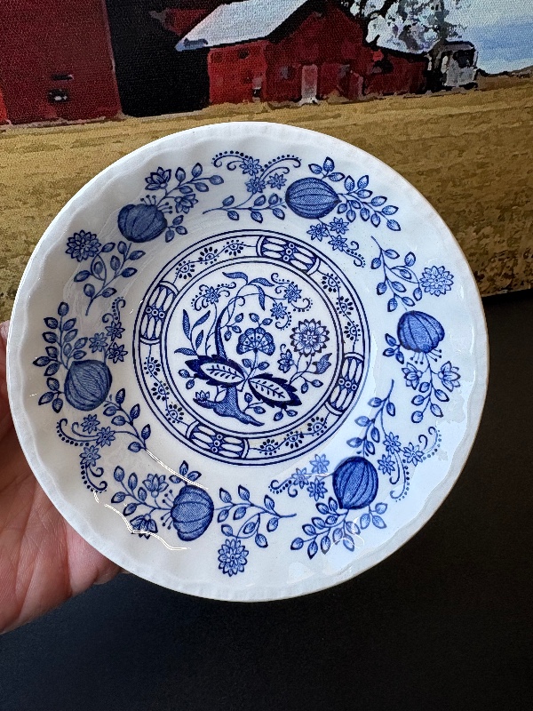 Blue Heritage Blue Onion 5” fruit/dessert bowl sauce bowl